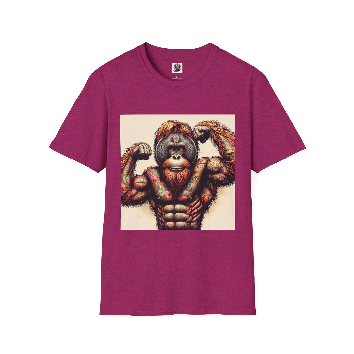 Orangutans personal trainer T-Shirt Printify S Antique Heliconia