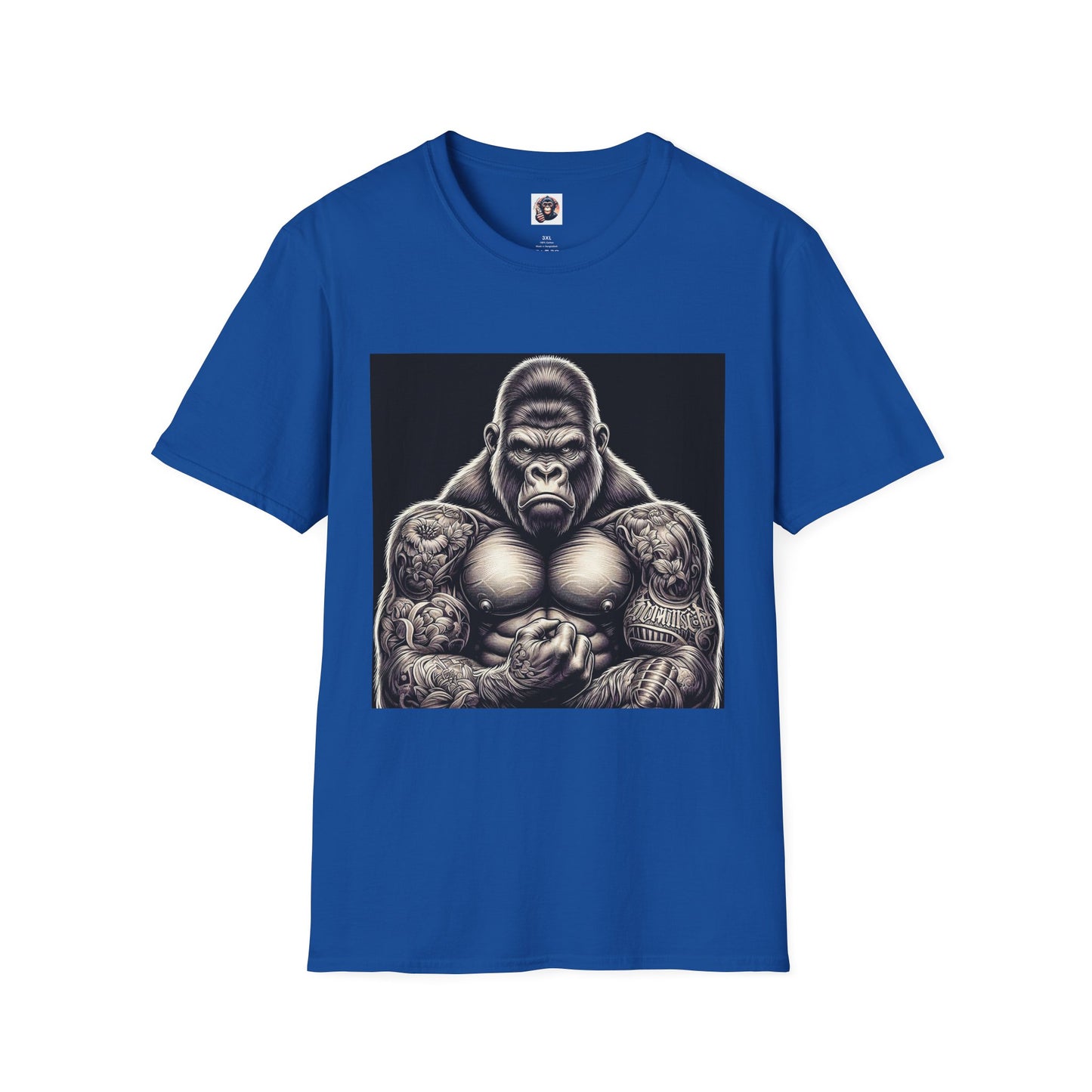 Gorilla muscles T-Shirt Printify XS Royal