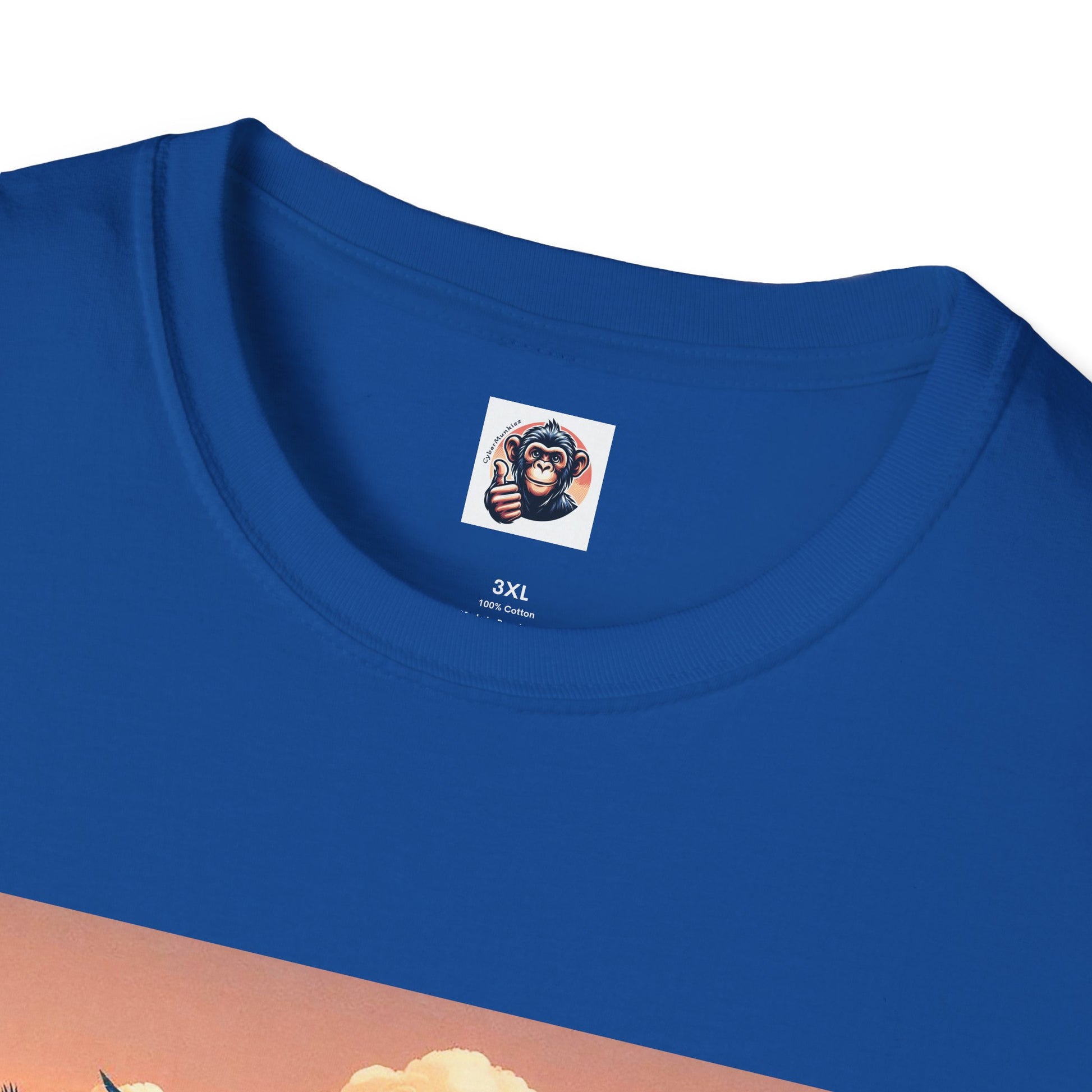 Baboon surfer dude T-Shirt Printify