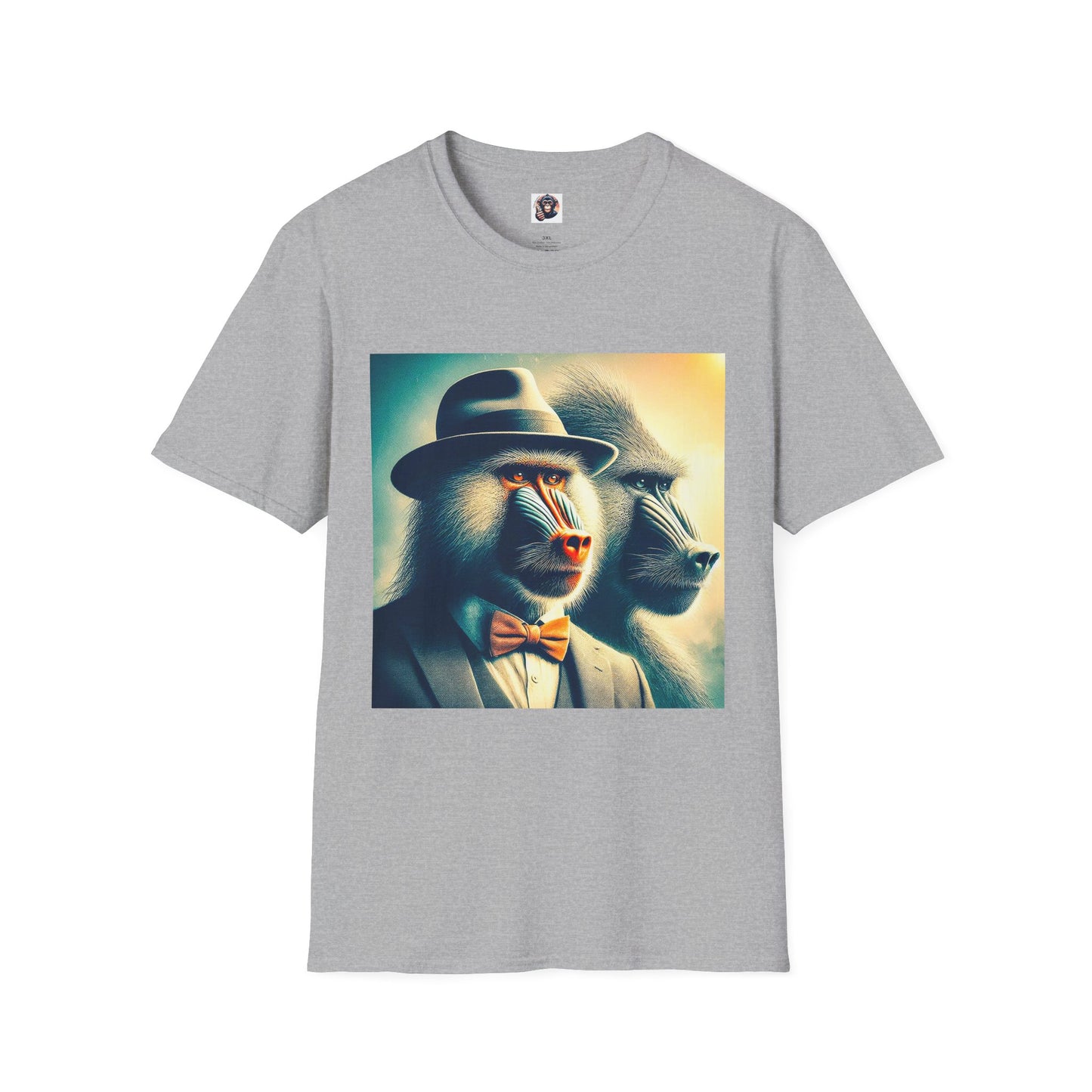 Baboon business professionals T-Shirt Printify XS Sport Grey
