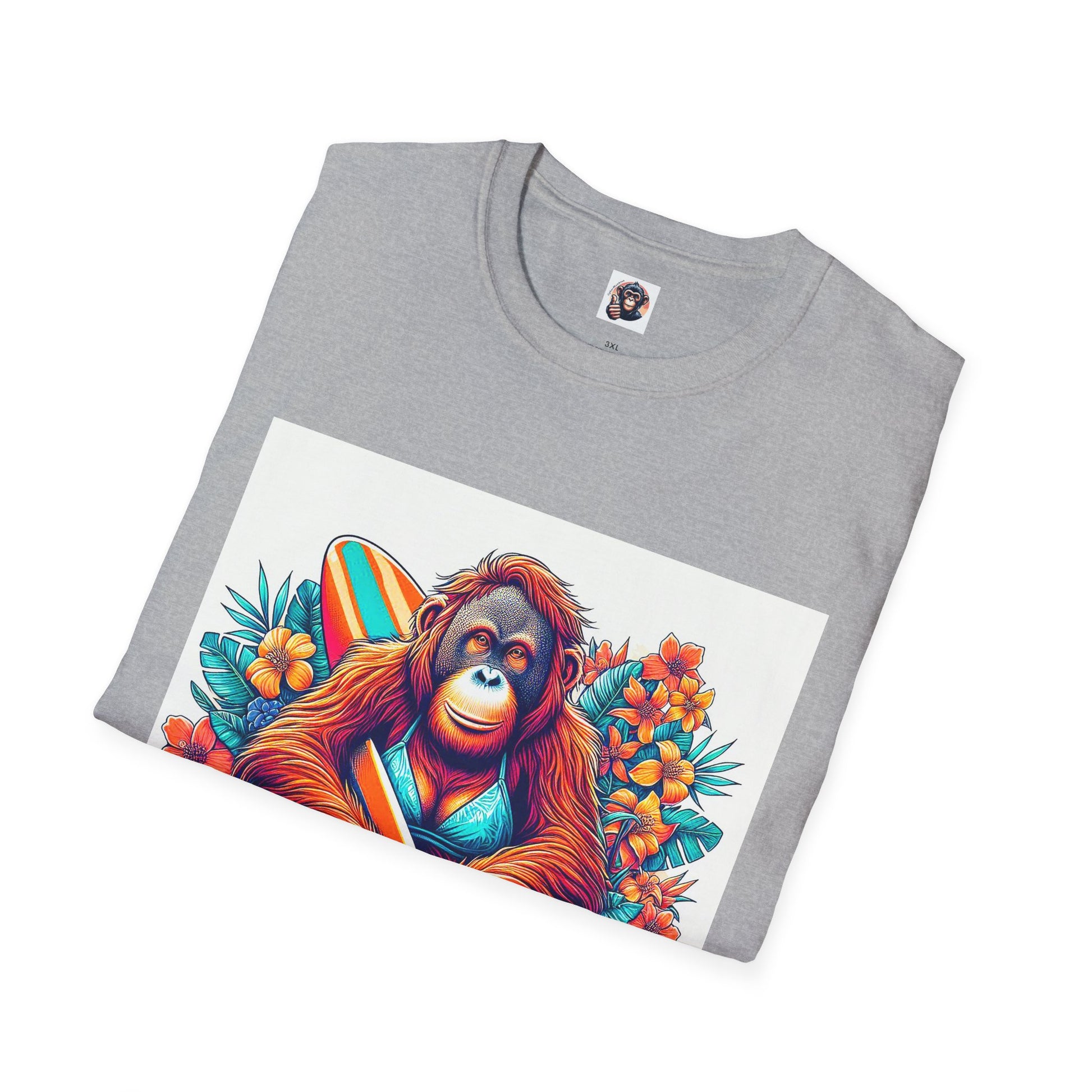 Orangutans surfing T-Shirt Printify