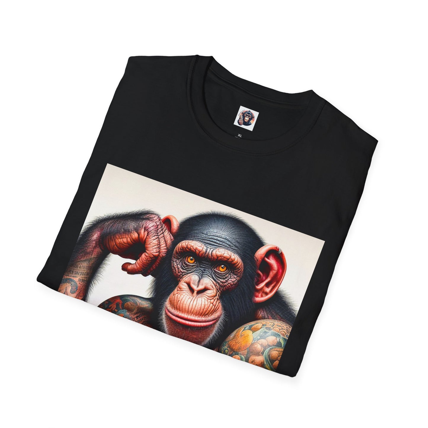 Bonobo muscles man T-Shirt Printify