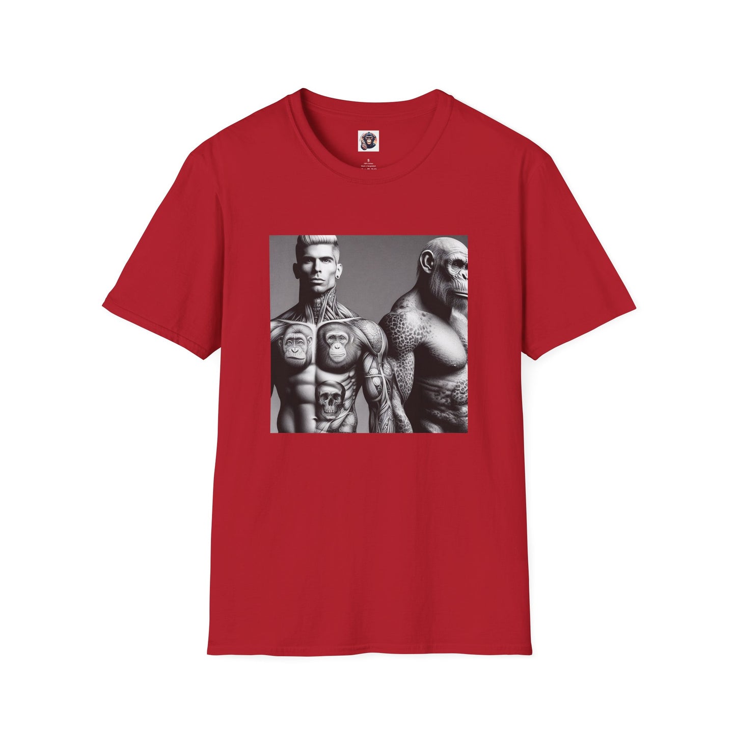 Homo Sapiens personal trainers T-Shirt Printify S Cherry Red