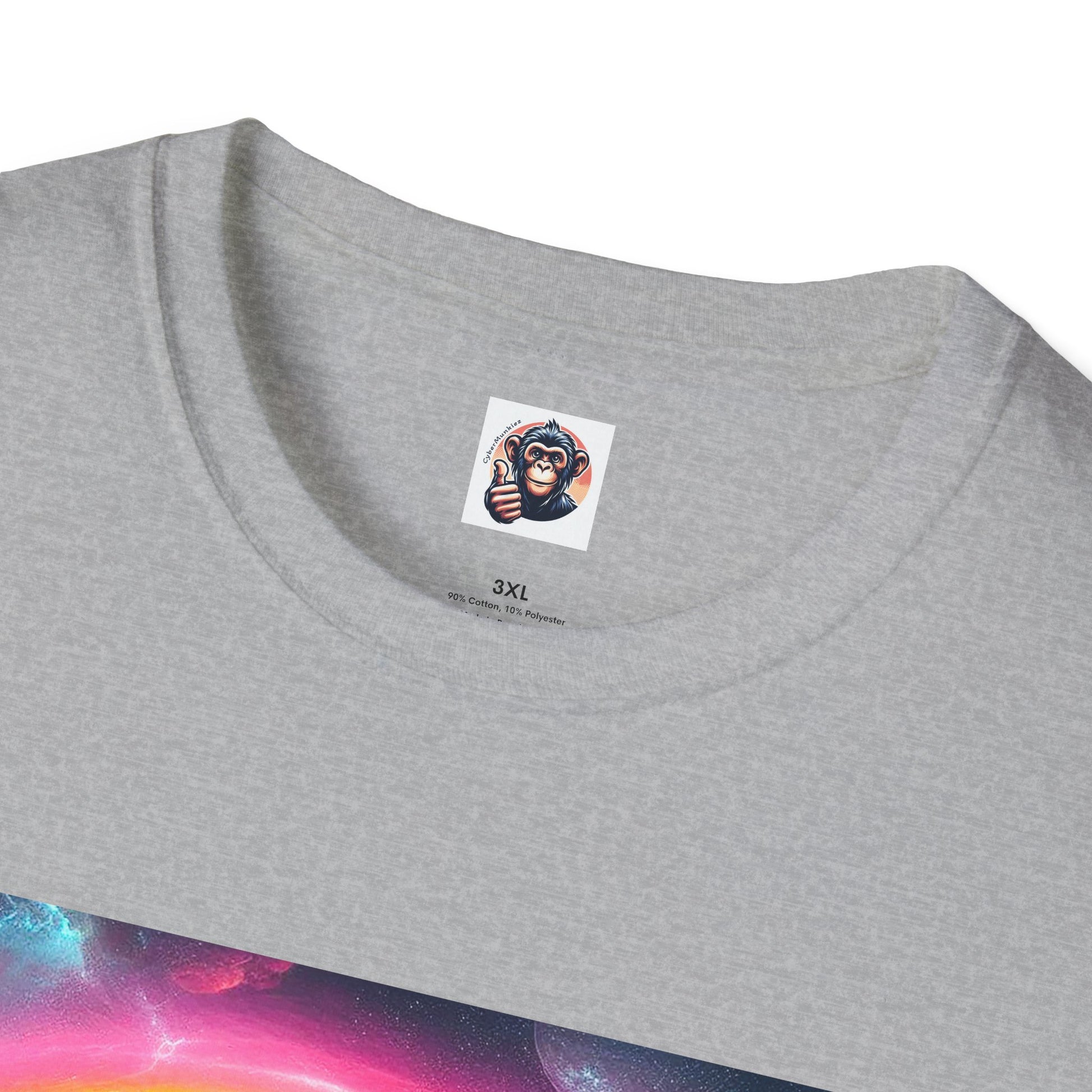 Chimp rainbow bridge T-Shirt Printify