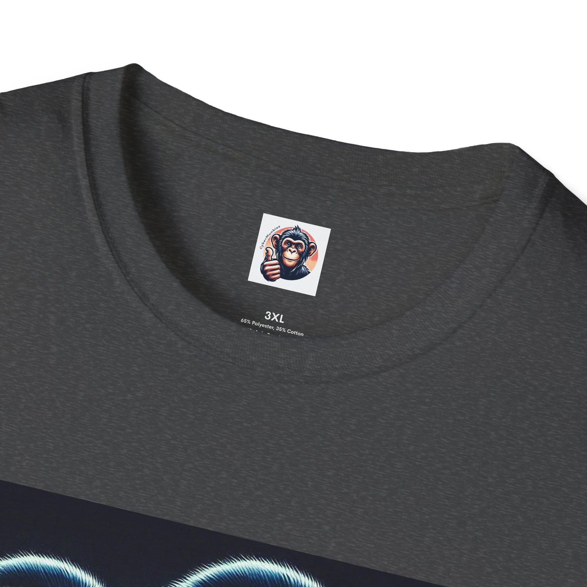 Wacky Capuchin Monkey men in black shirt T-Shirt Printify