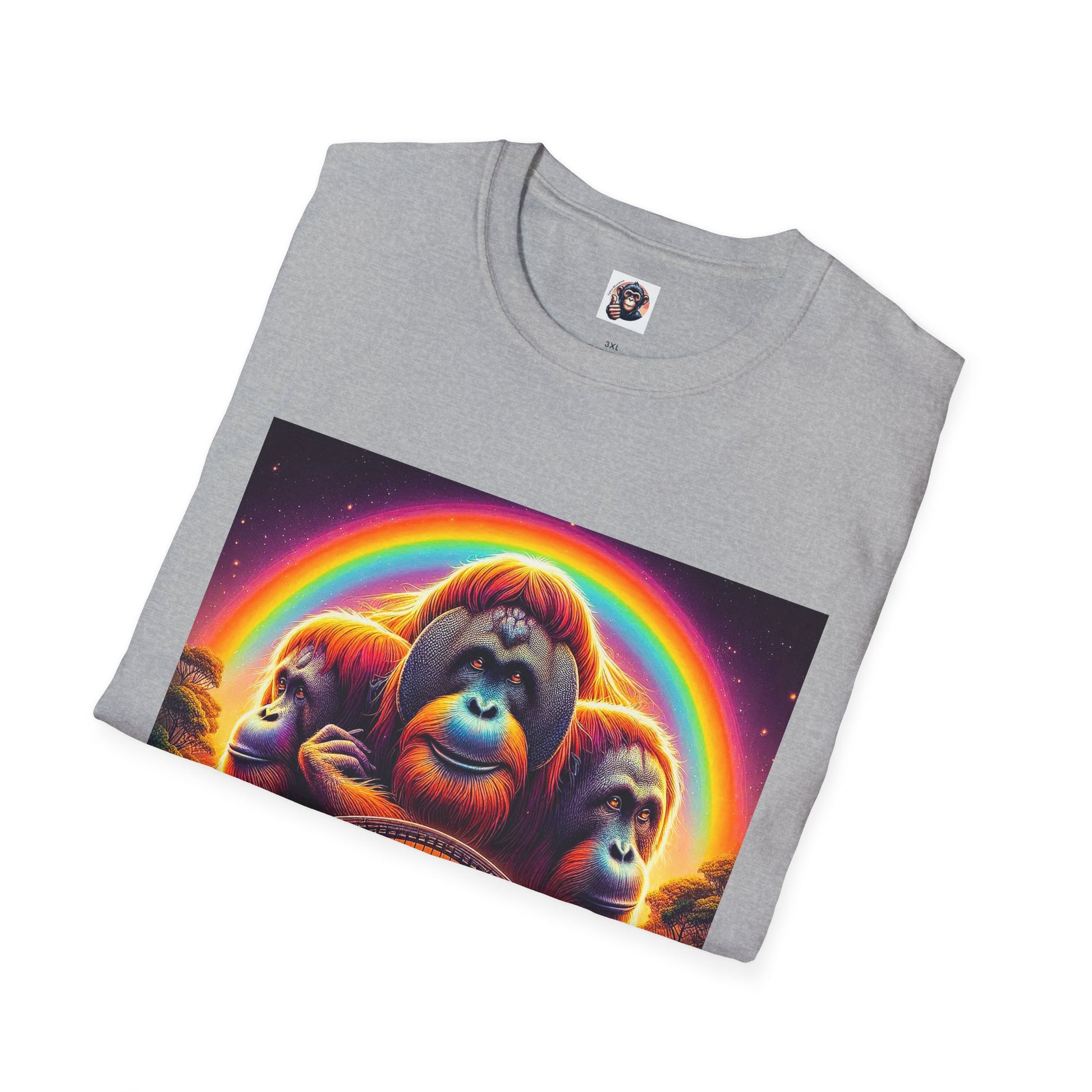 Orangutans rainbow bridge T-Shirt Printify