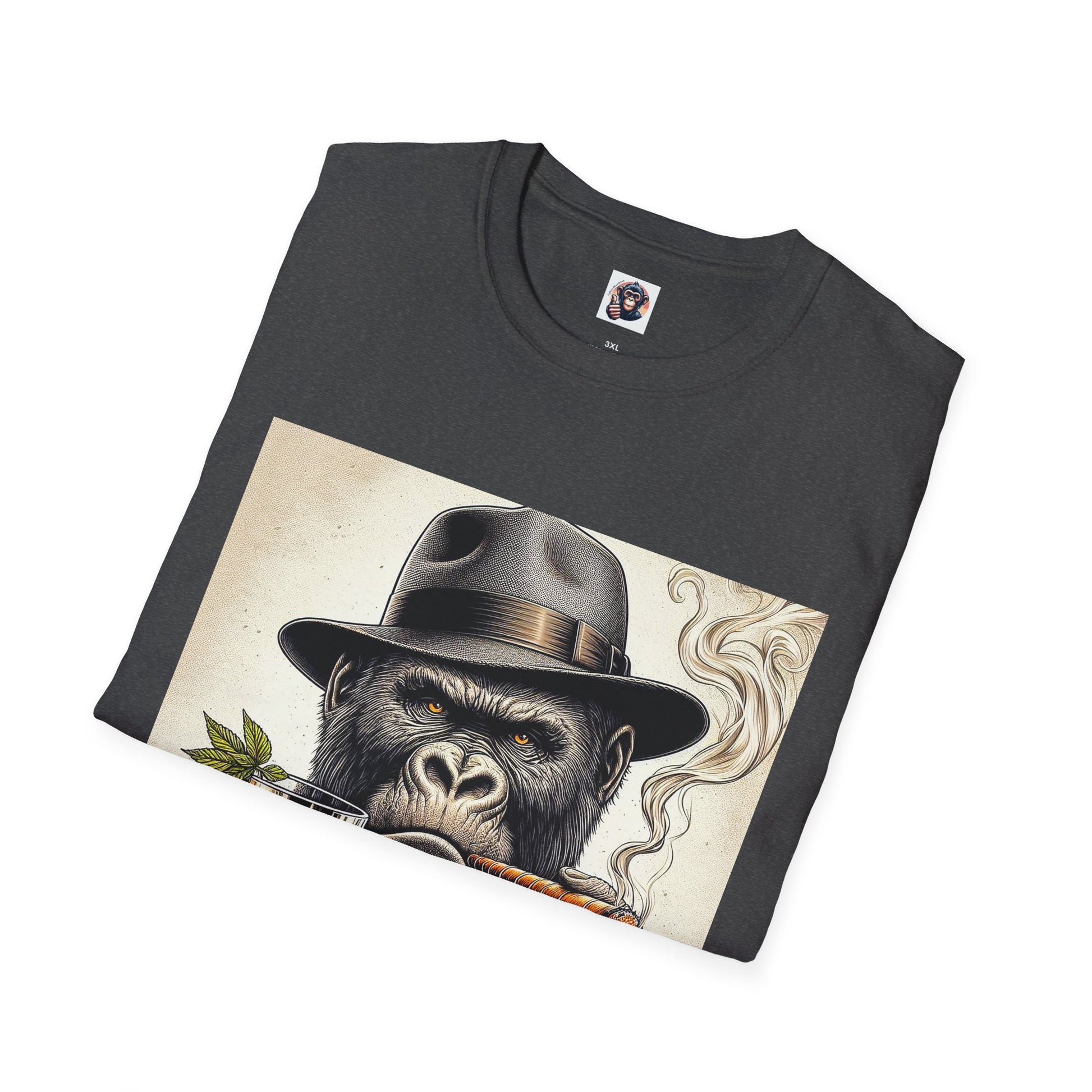 Gorilla whiskey and cigars T-Shirt Printify