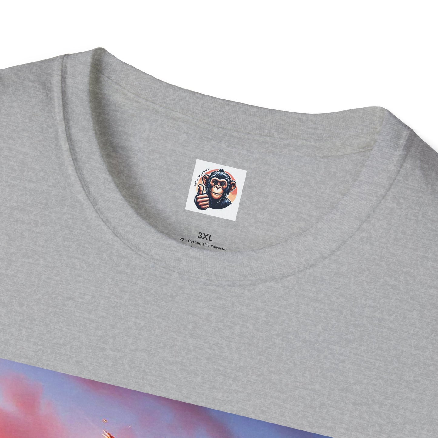 Wacky Lemurs hot air balloon T-Shirt Printify