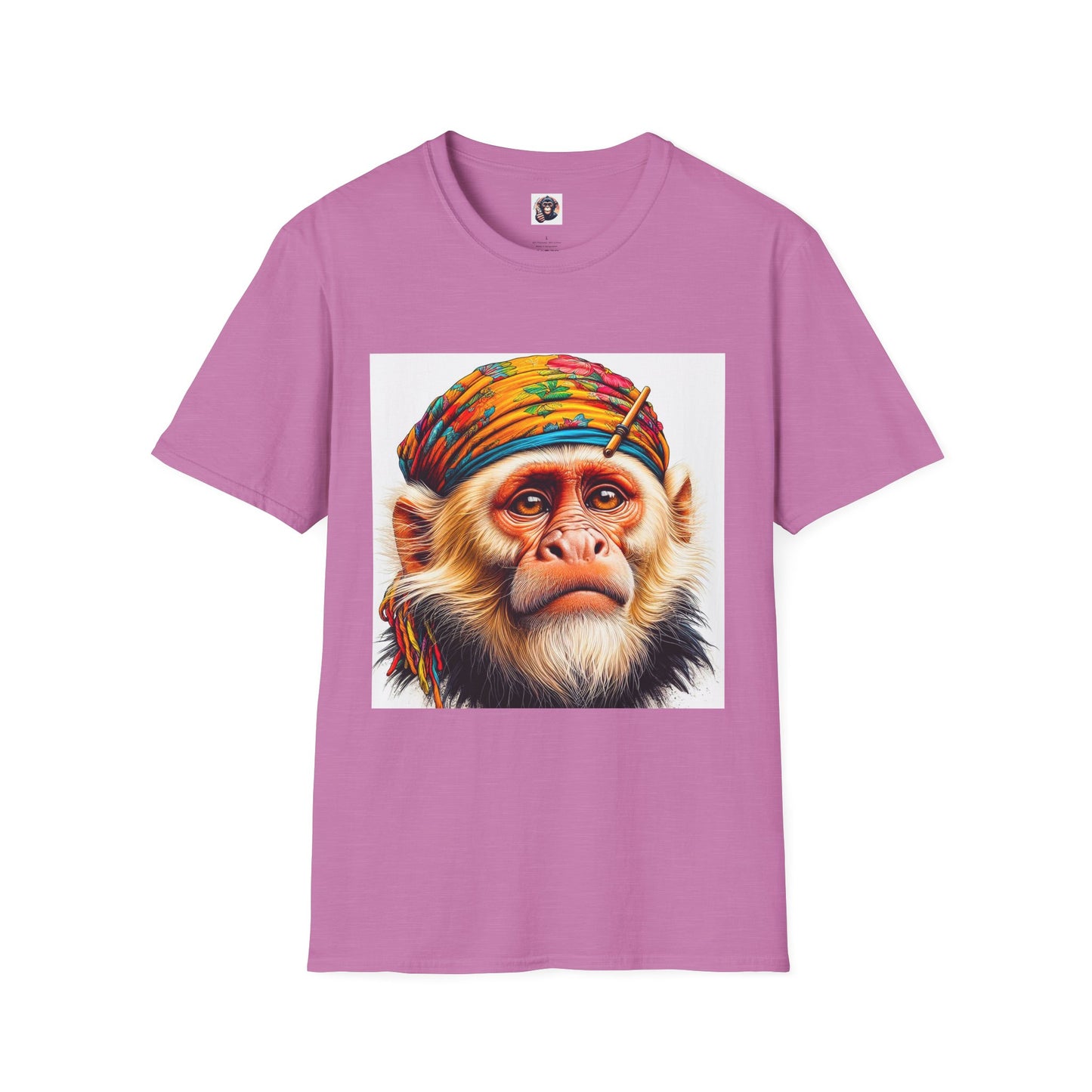 Capuchin Monkey old soul shirt T-Shirt Printify S Heather Radiant Orchid