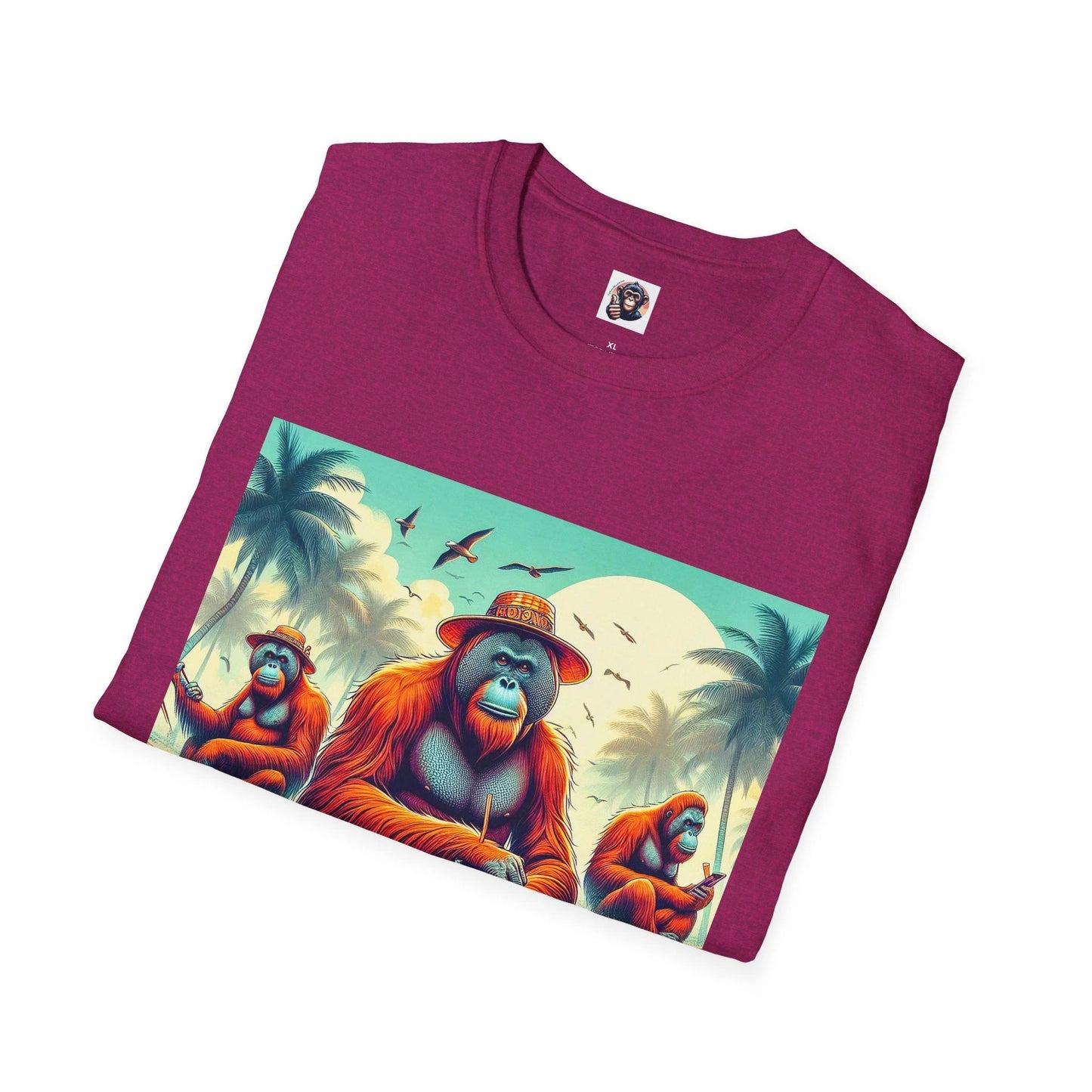 Orangutans surfing friends by Printify