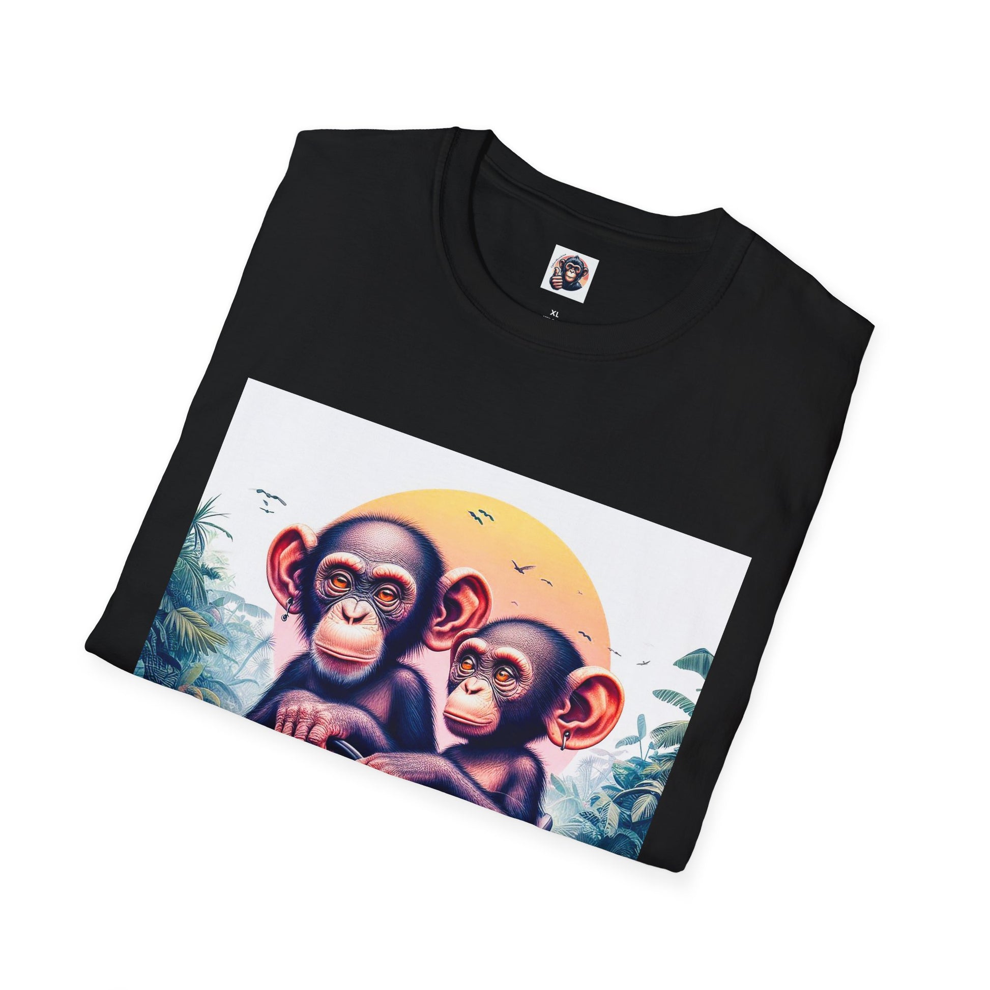 Wacky Bonobo tiny car T-Shirt Printify