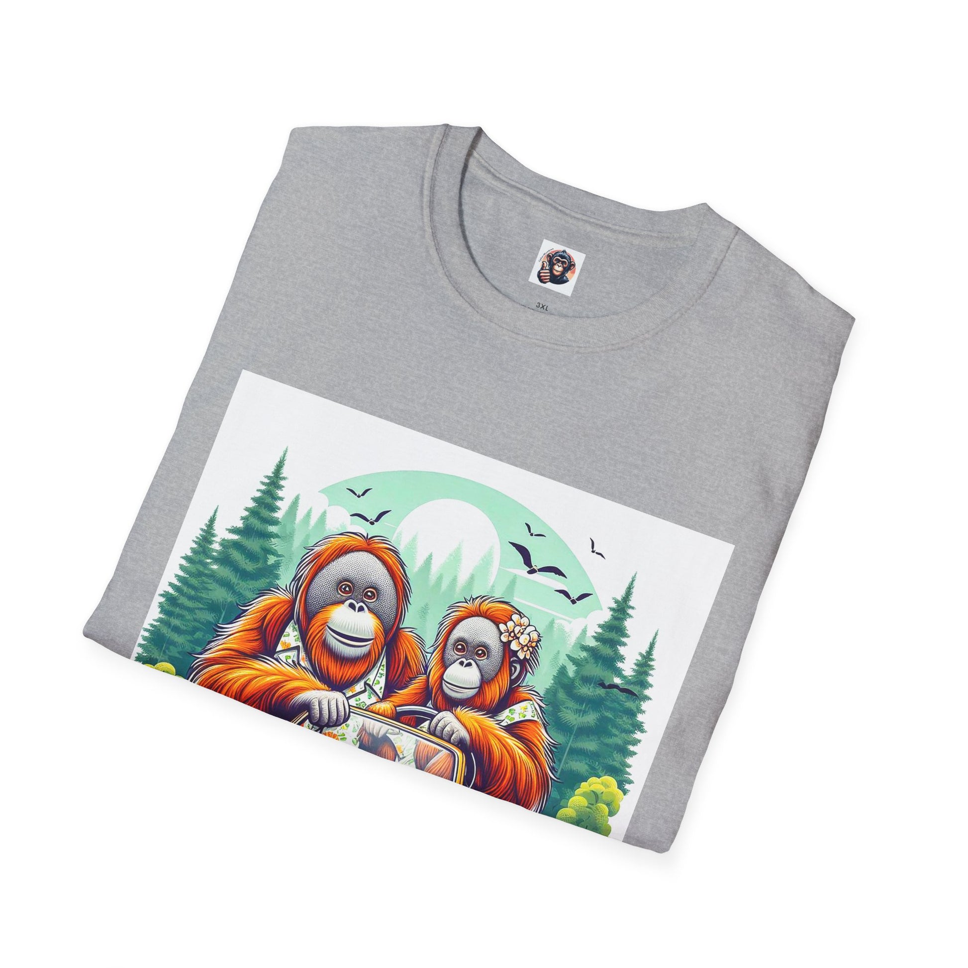 Orangutans car ride T-Shirt Printify