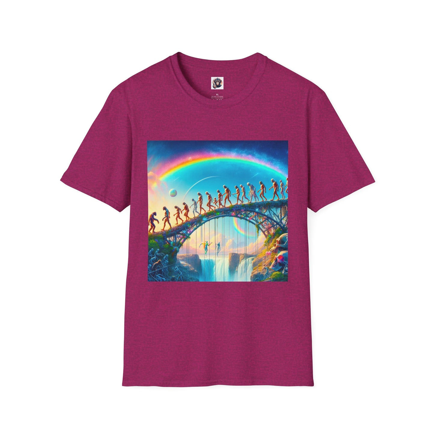 Homo Sapiens T-Shirt Printify S Antique Heliconia