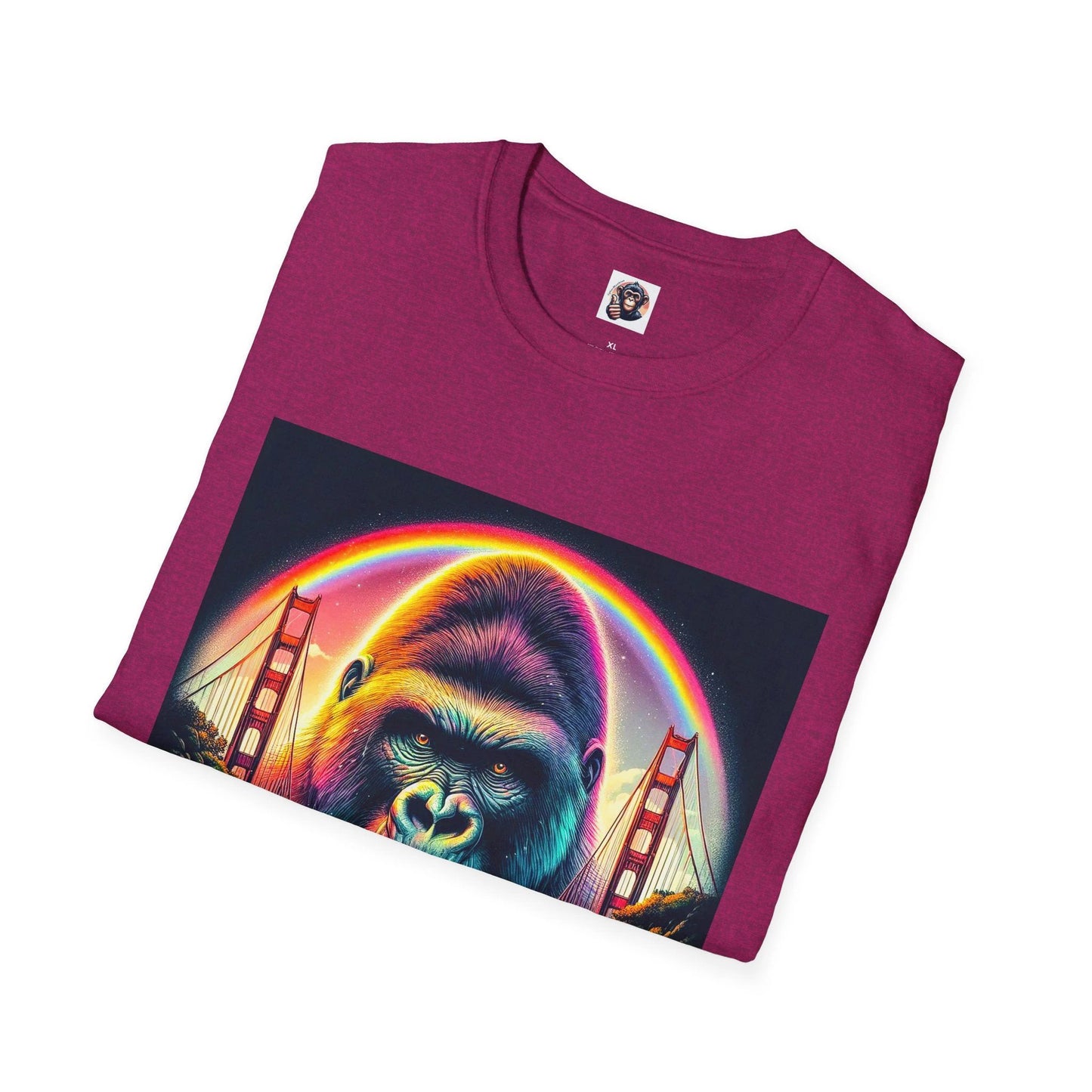 Gorilla rainbow ocean by Printify
