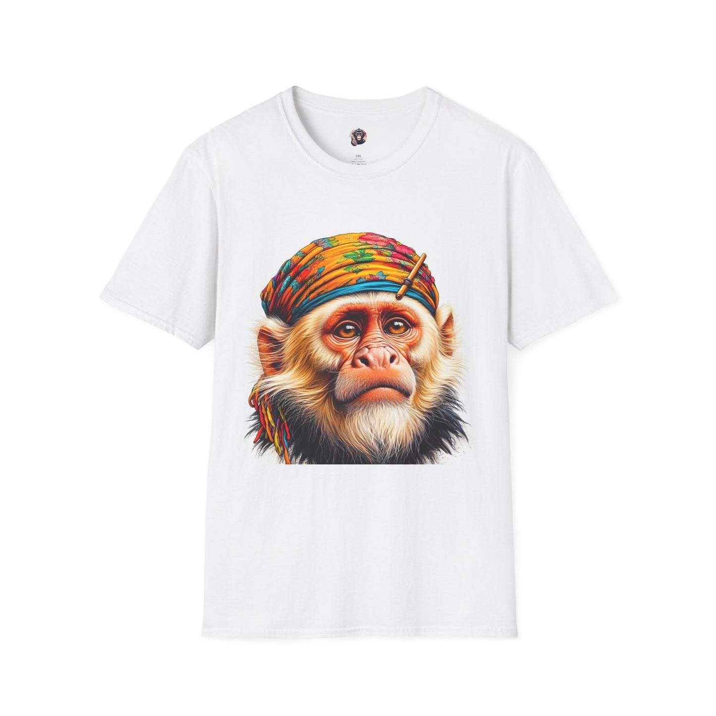 Capuchin Monkey old soul shirt T-Shirt Printify S White