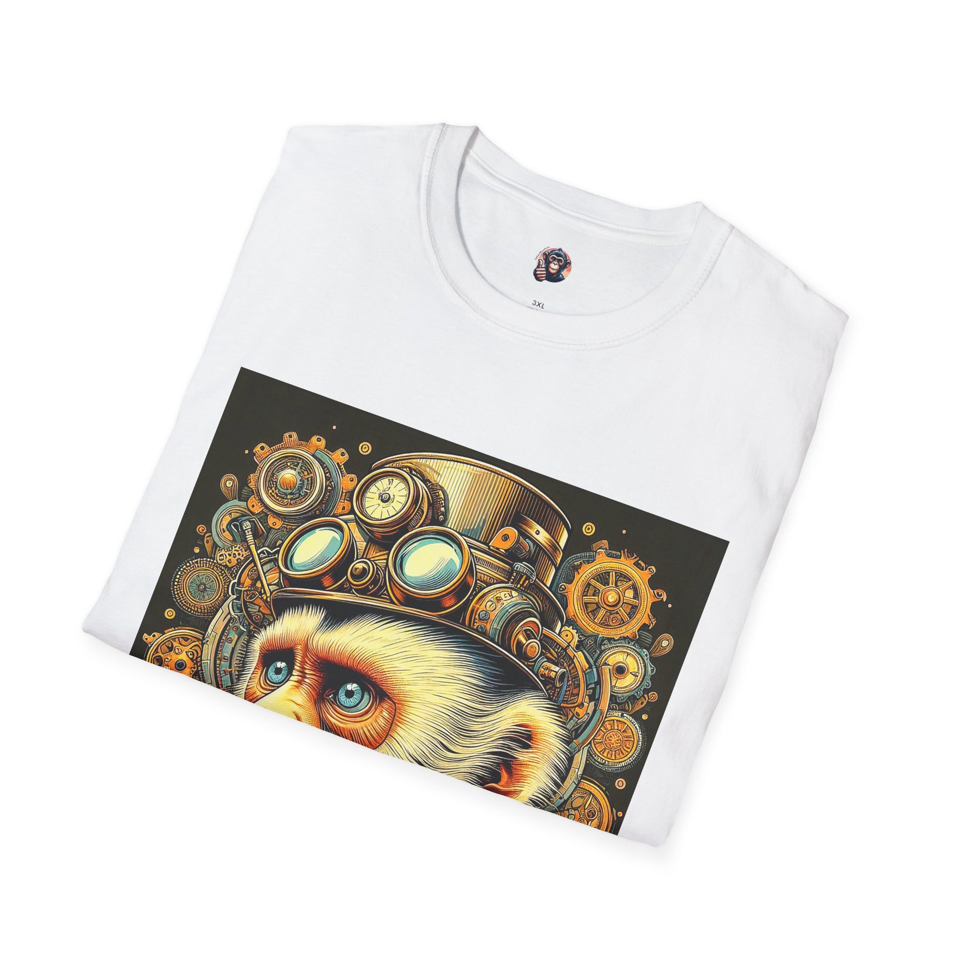 Steam punk Capuchin Monkey T-Shirt Printify