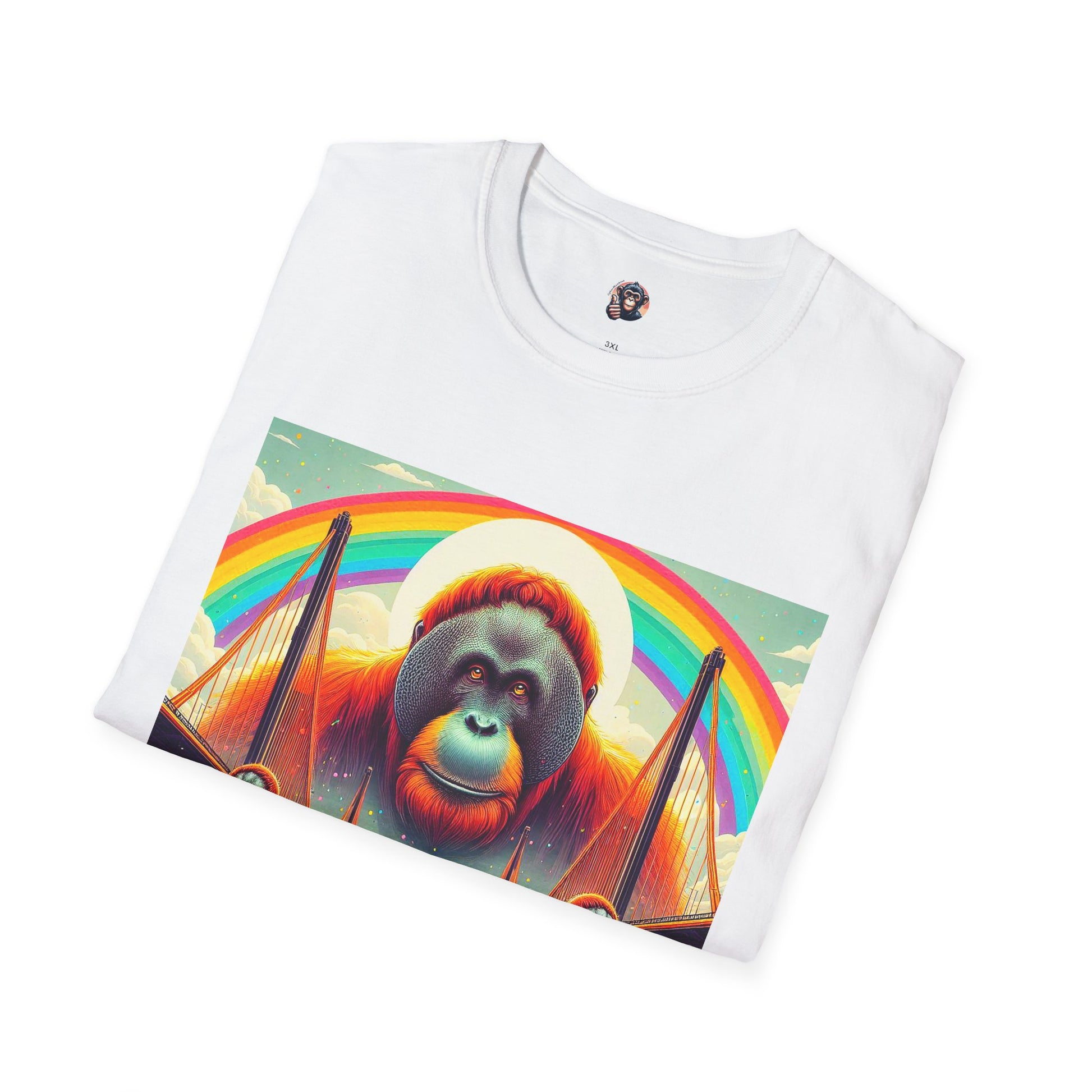 Orangutans rainbow T-Shirt Printify