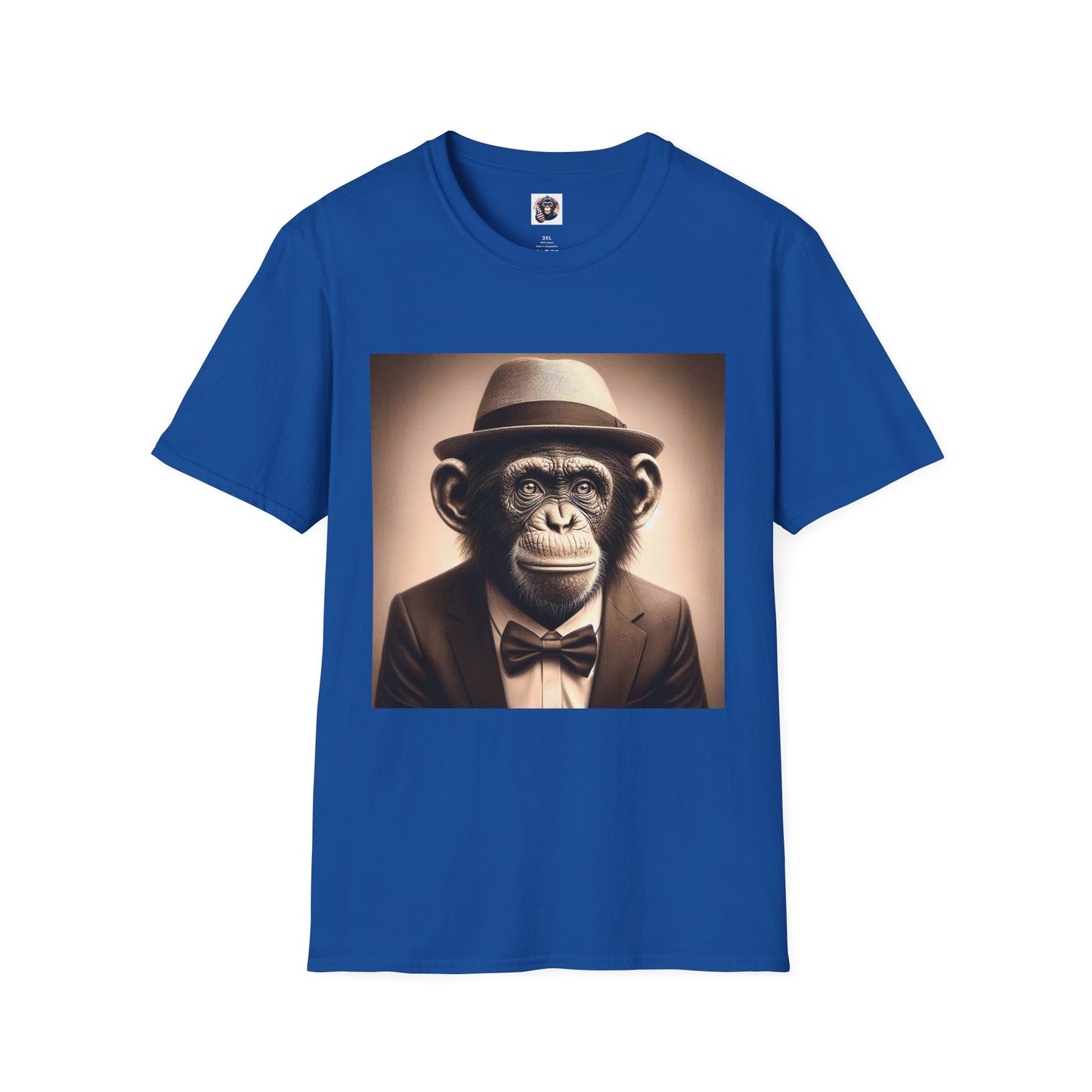 Bonobo happy guy T-Shirt Printify XS Royal