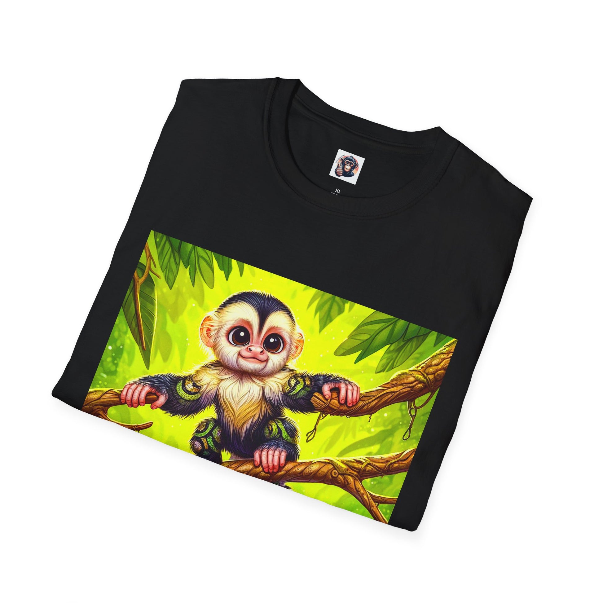 Capuchin Monkey jungle T-Shirt T-Shirt Printify