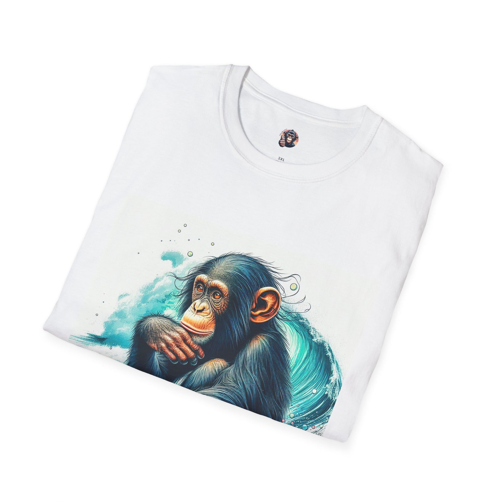 Bonobo surfing T-Shirt Printify