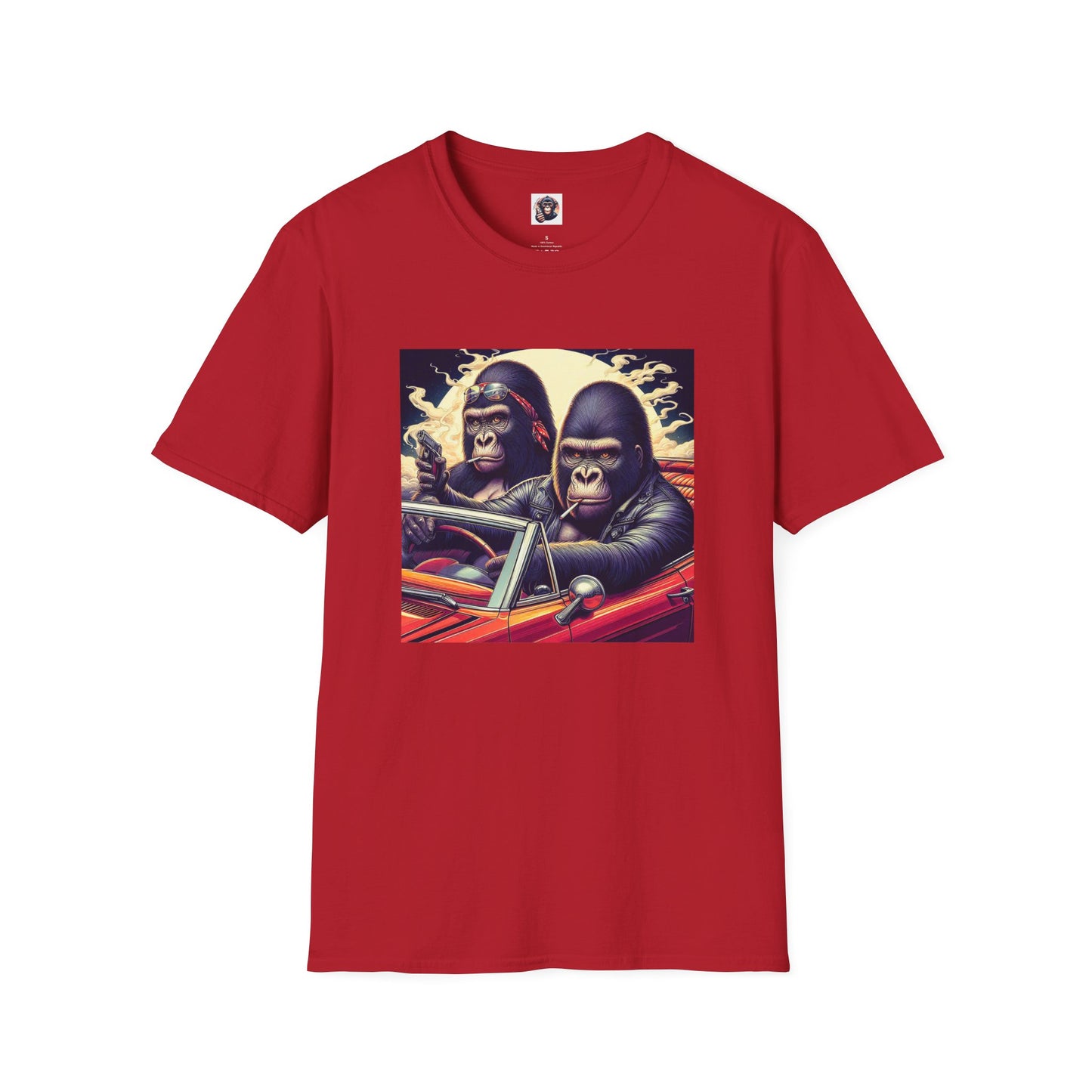 Wacky Gorilla T-Shirt Printify S Cherry Red