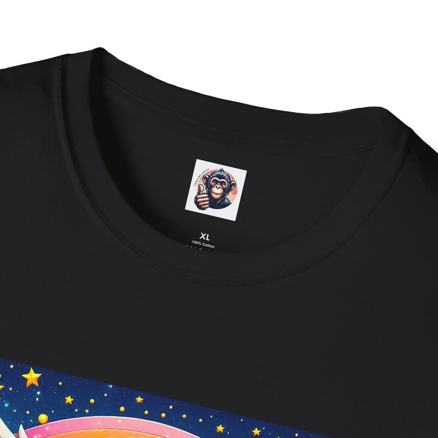 Bonobo harp player T-Shirt Printify