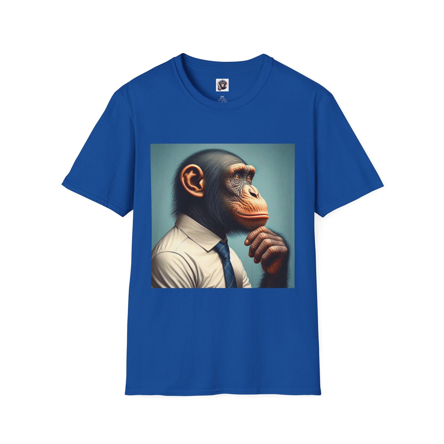 Bonobo business man T-Shirt Printify XS Royal