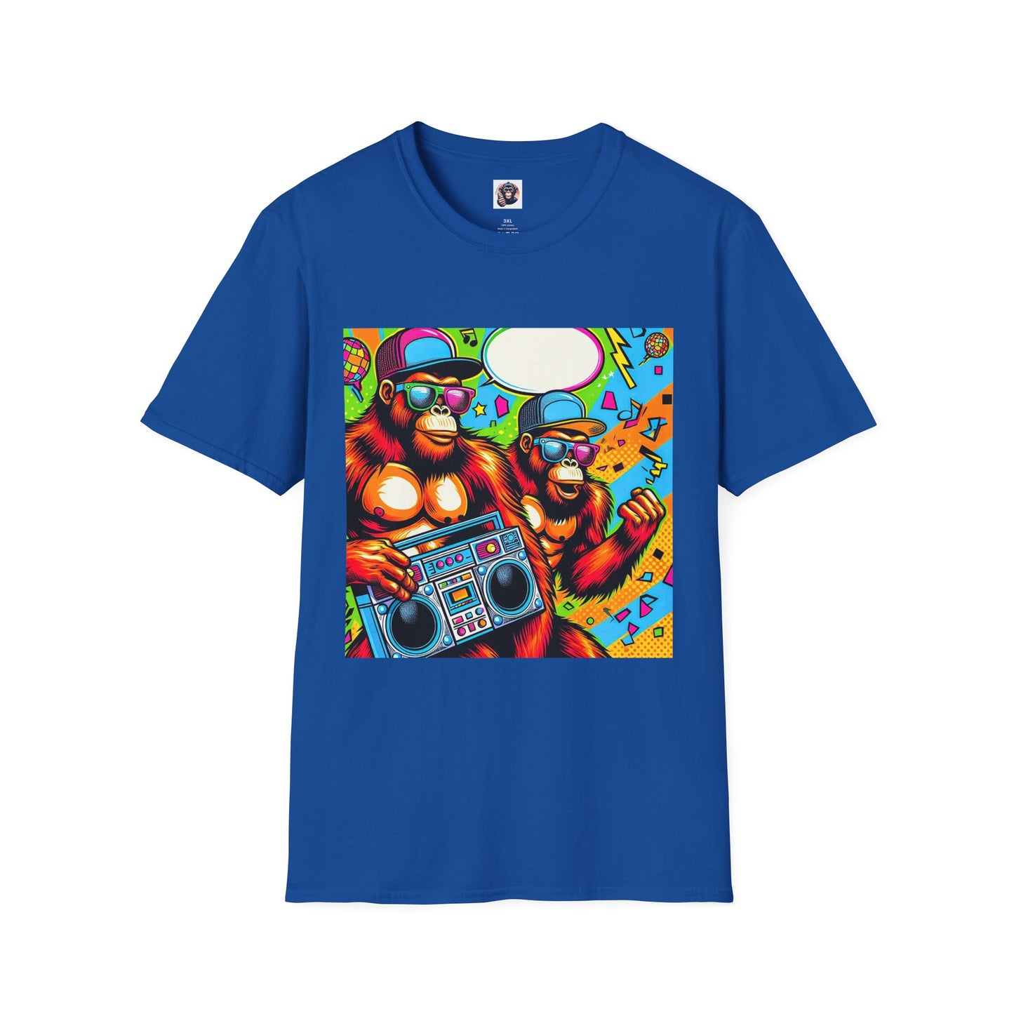 Orangutans comic book T-Shirt Printify XS Royal
