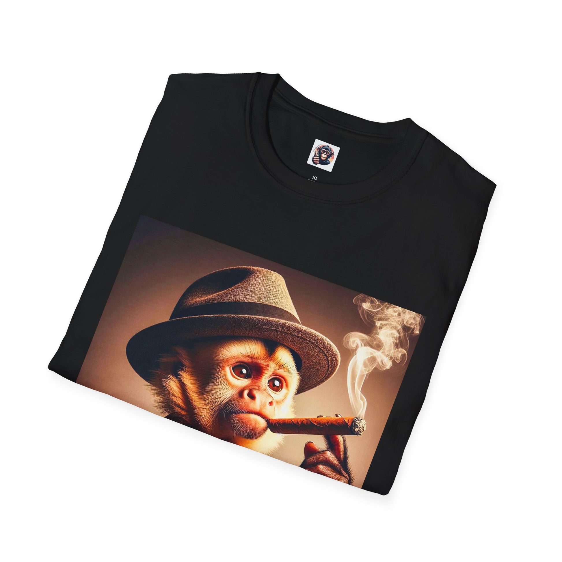 Capuchin Monkey smoking cigar shirt T-Shirt Printify