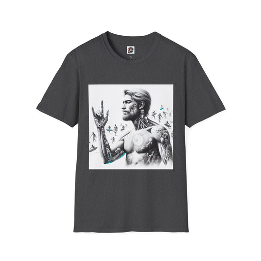 Homo Sapiens robot T-Shirt Printify XS Dark Heather