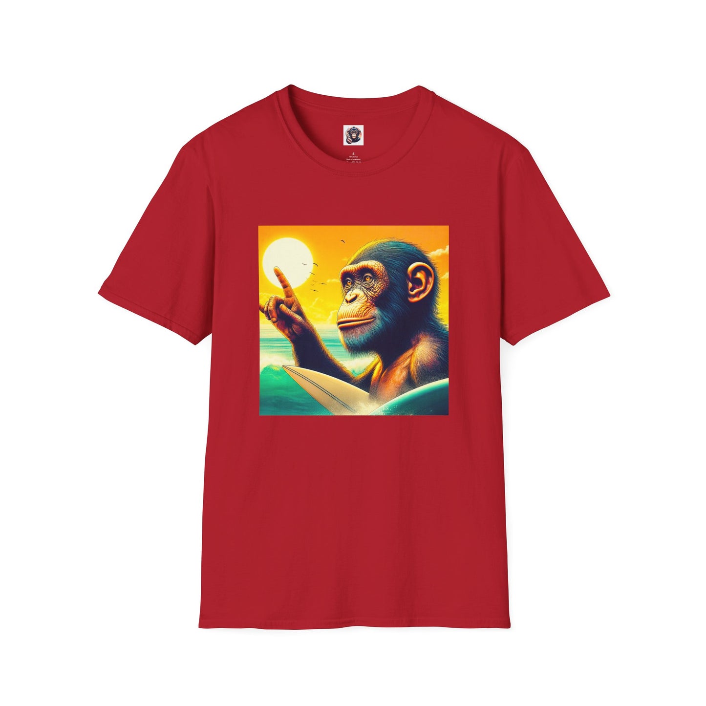 Bonobo ocean beauty T-Shirt Printify S Cherry Red