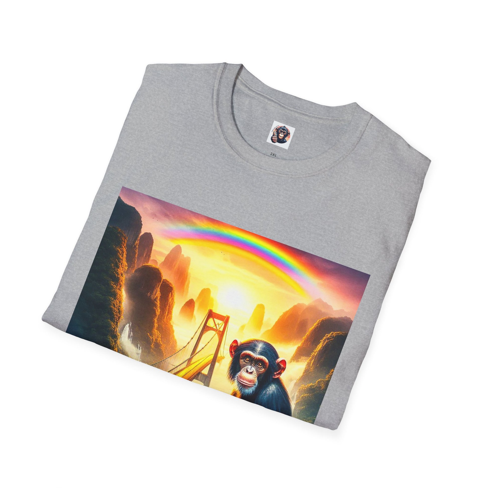 Chimp pretty sunset T-Shirt Printify