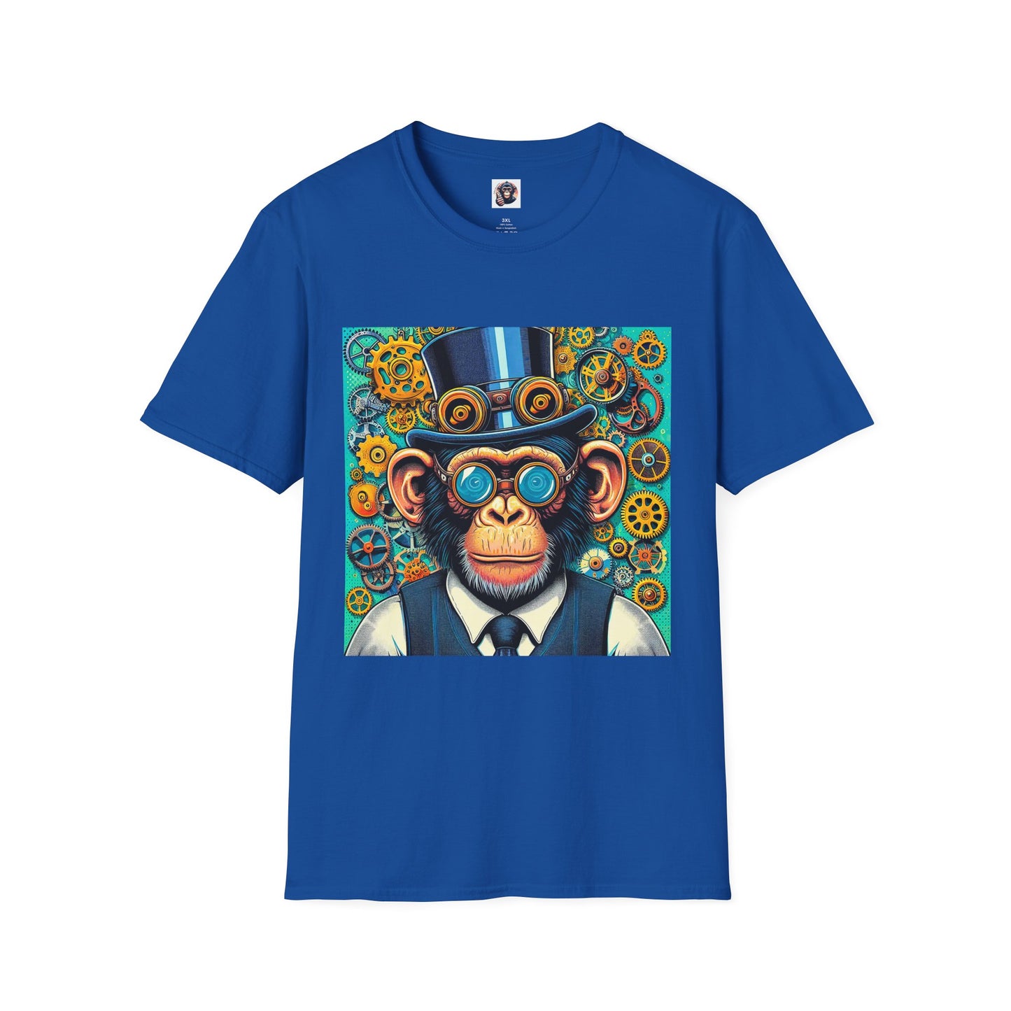 Bonobo steam punk T-Shirt Printify XS Royal