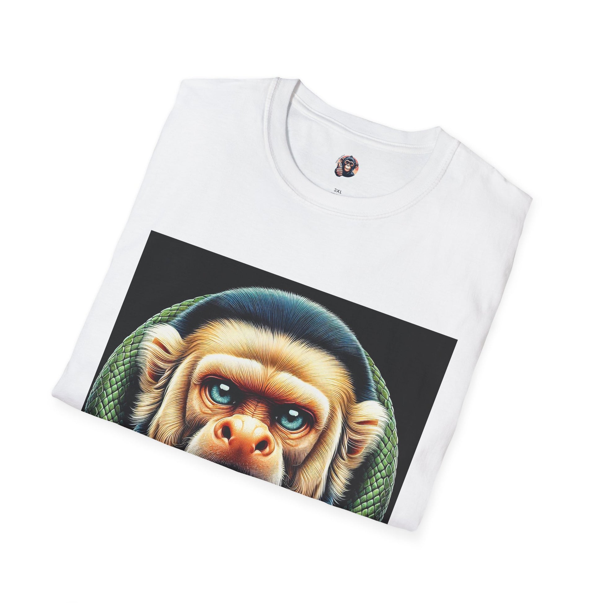 Capuchin Monkey snake man shirt T-Shirt Printify