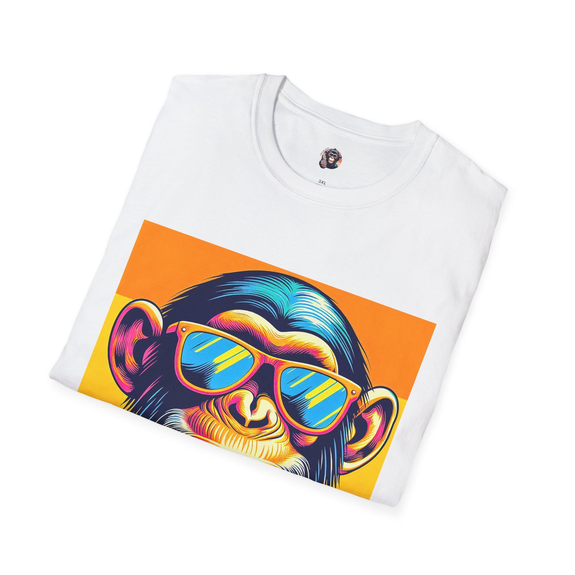 Chimp happy guy T-Shirt Printify