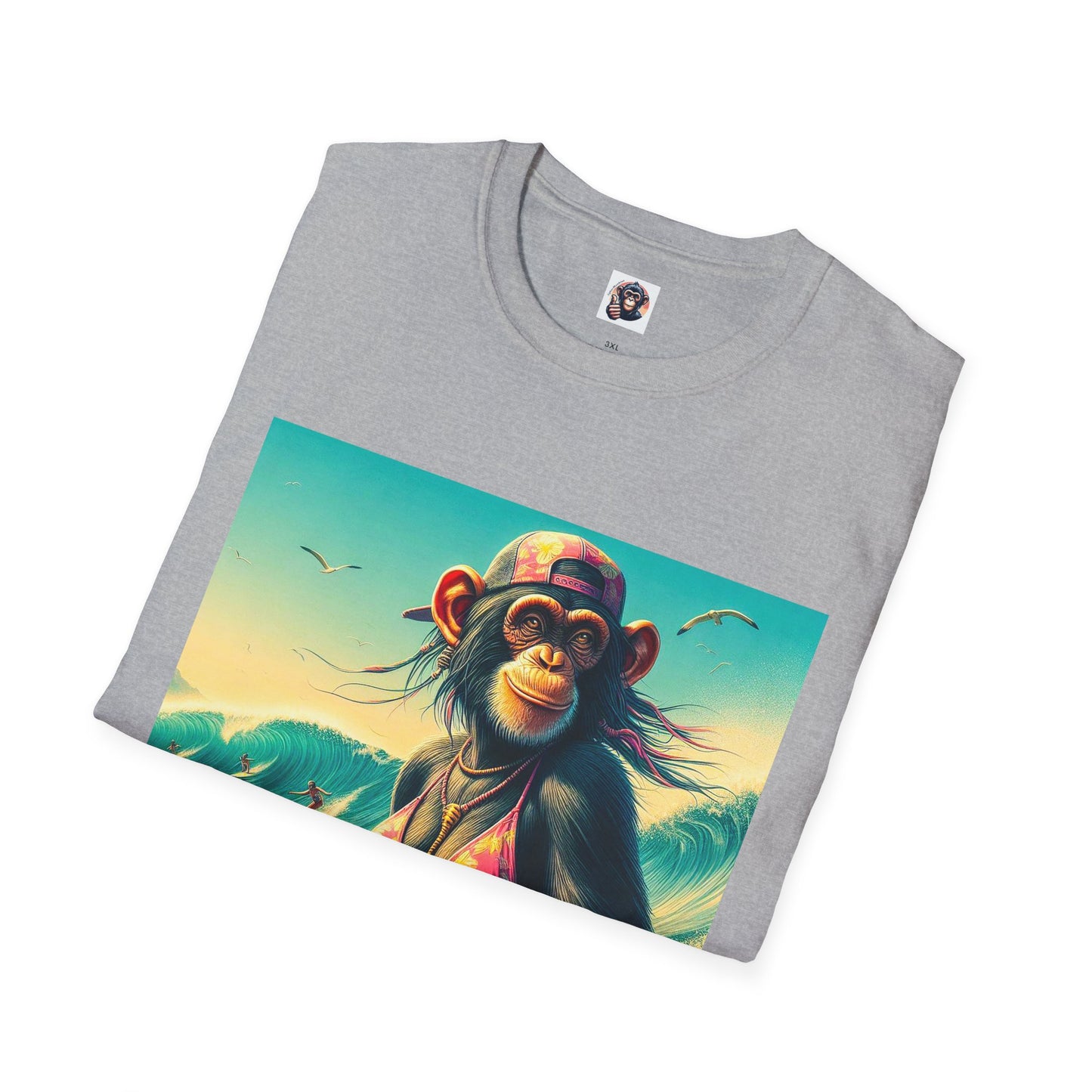 Chimp ocean babe T-Shirt Printify