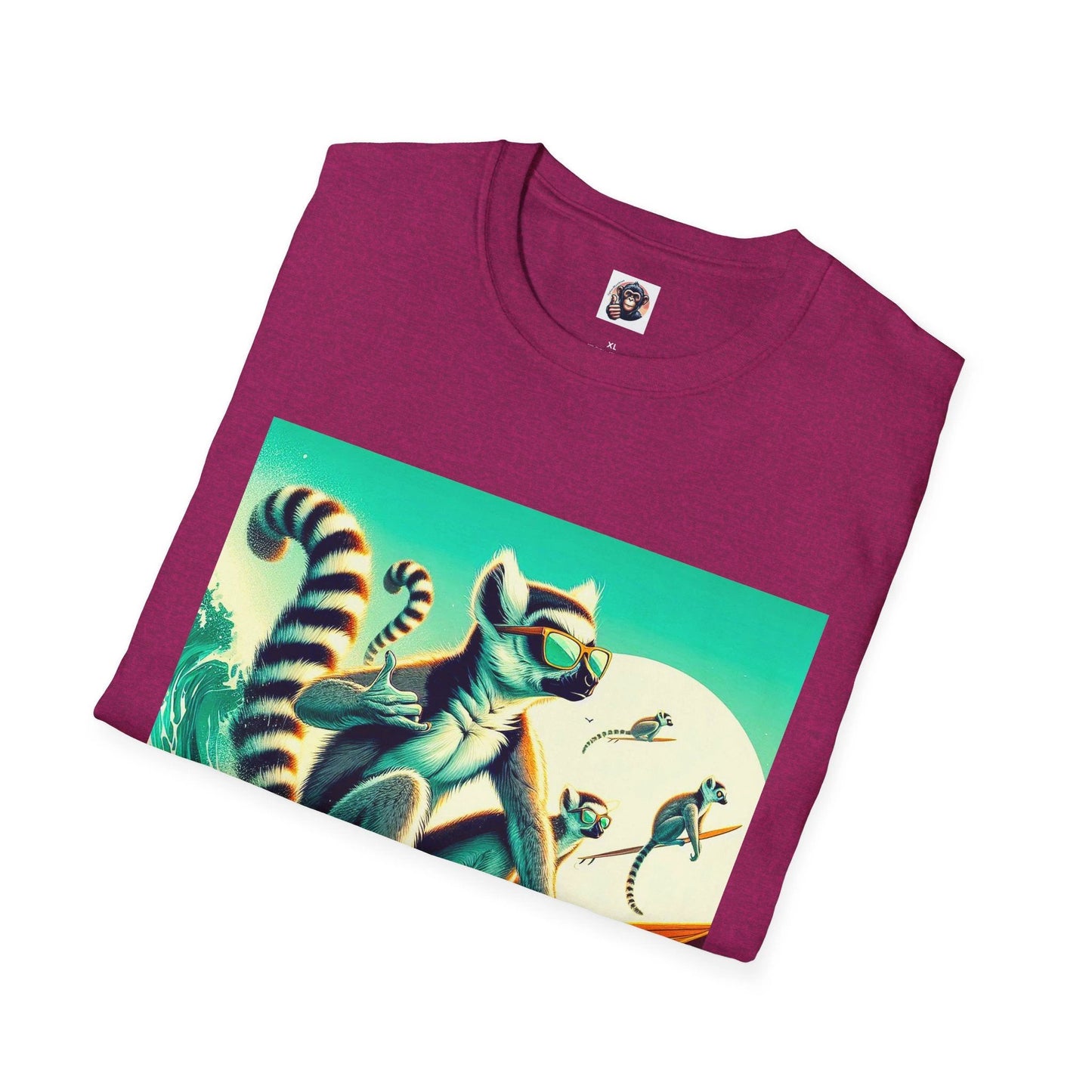 Lemurs surfing by Printify
