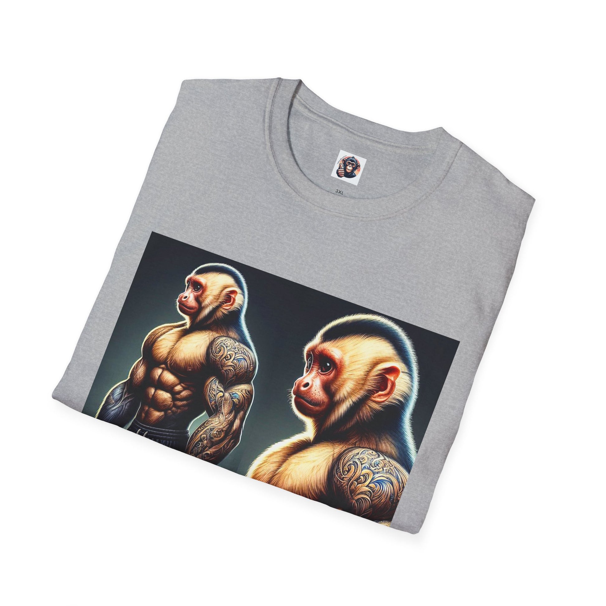 Capuchin Monkey personal trainer T-Shirt Printify