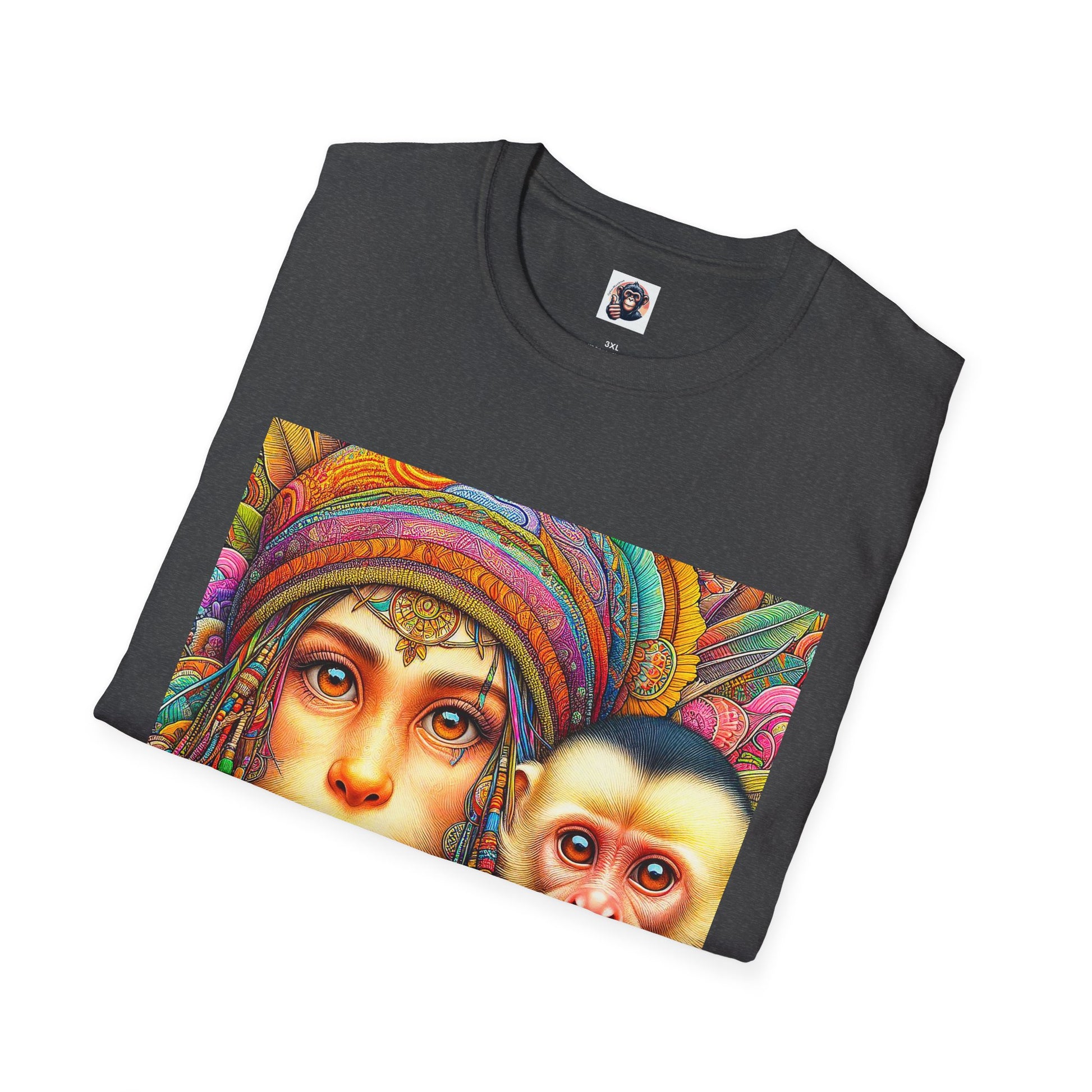 Capuchin Monkey Jamaican girl shirt T-Shirt Printify