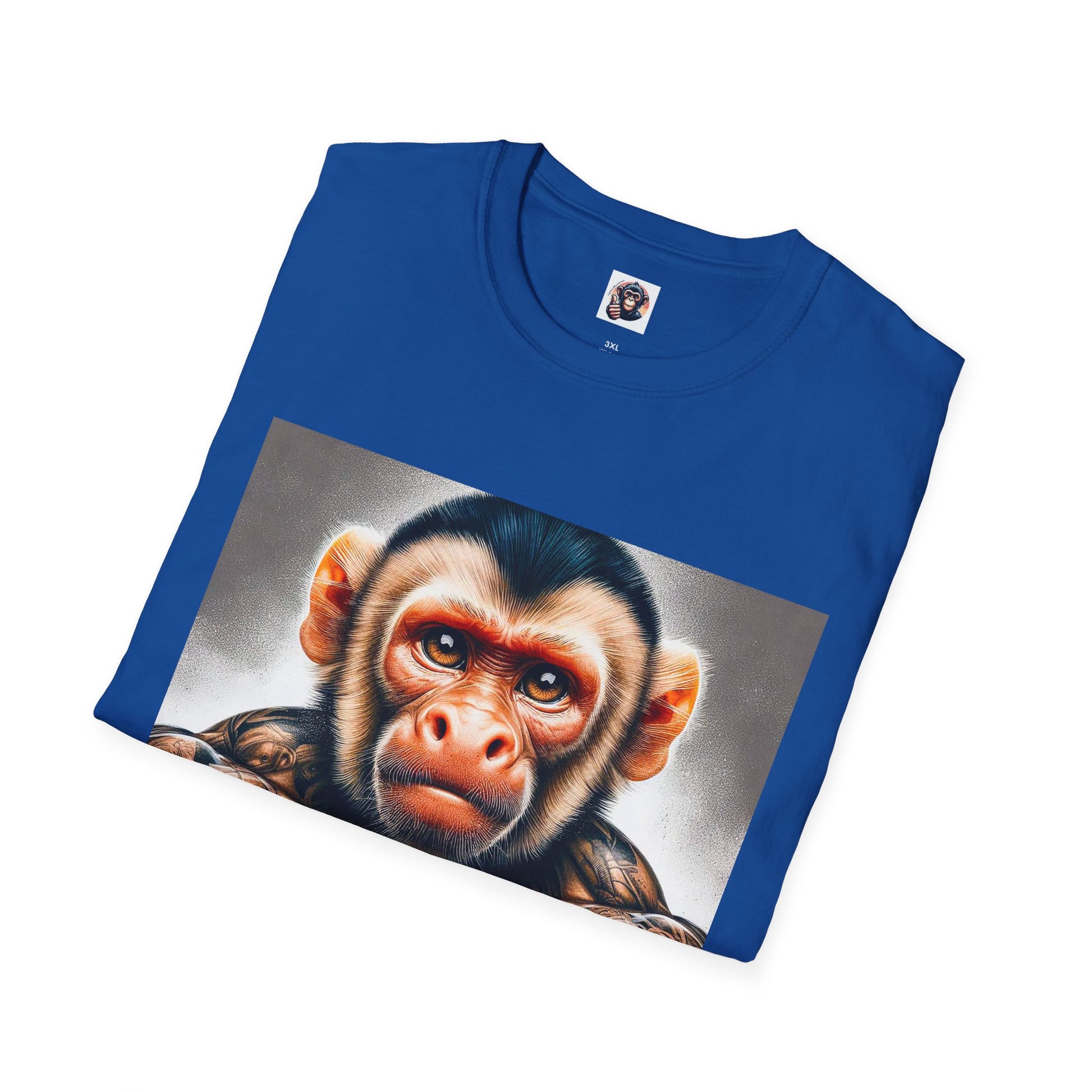Capuchin Monkey rough muscles T-Shirt Printify
