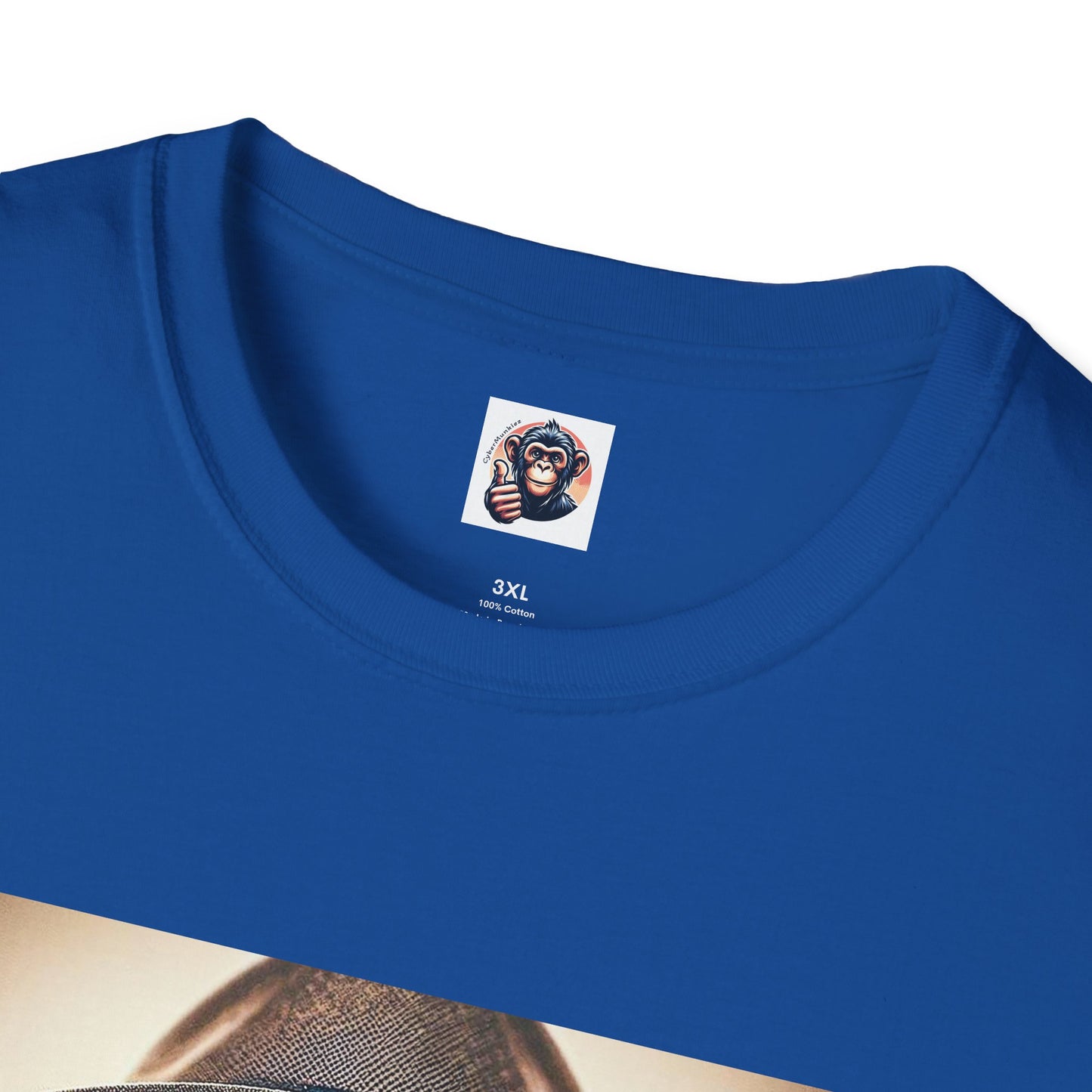 Chimp hat and tie T-Shirt Printify