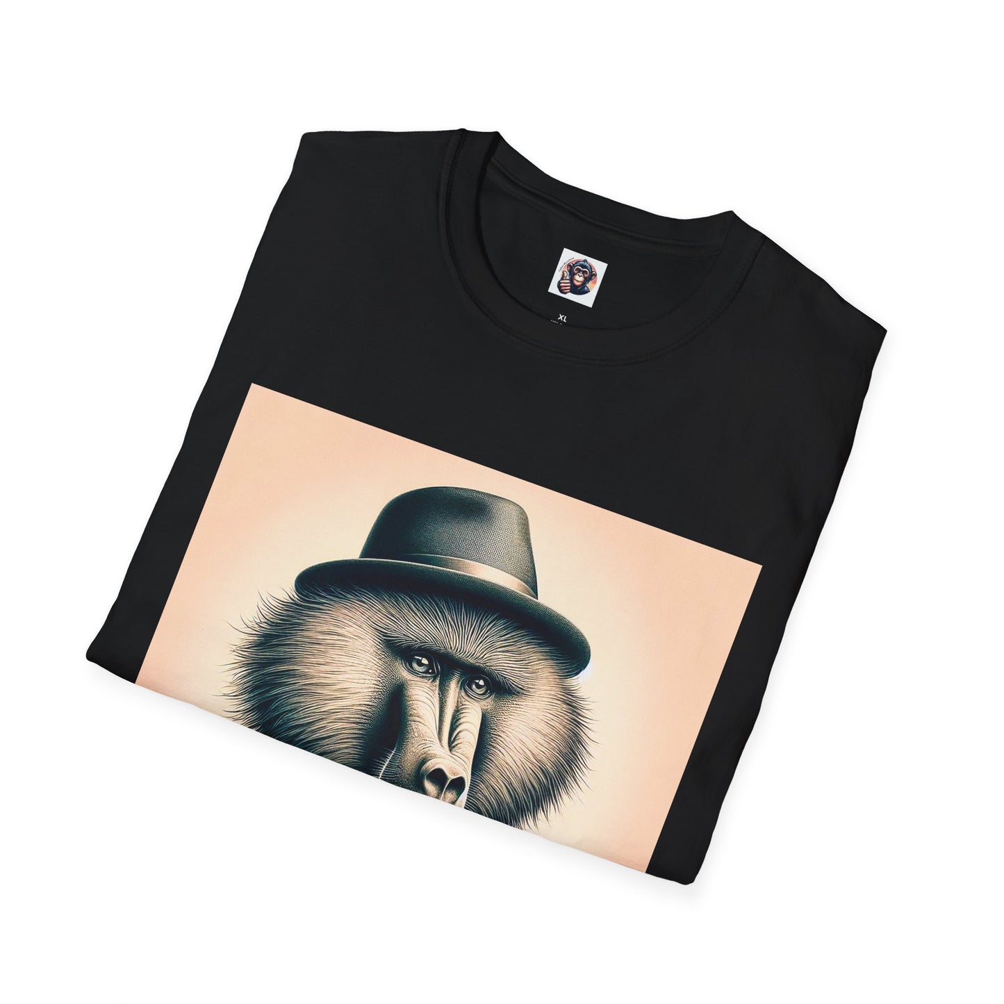 Baboon hat and bow T-Shirt Printify