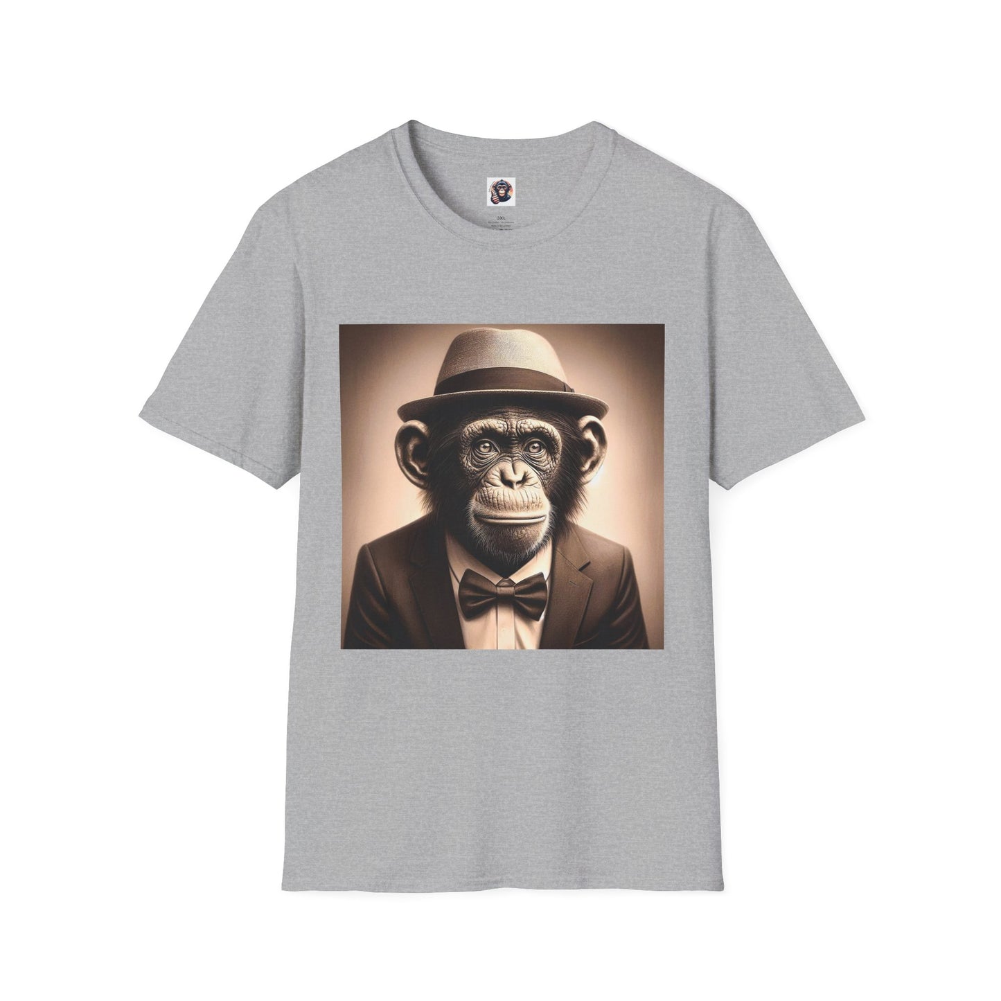 Bonobo happy guy T-Shirt Printify XS Sport Grey