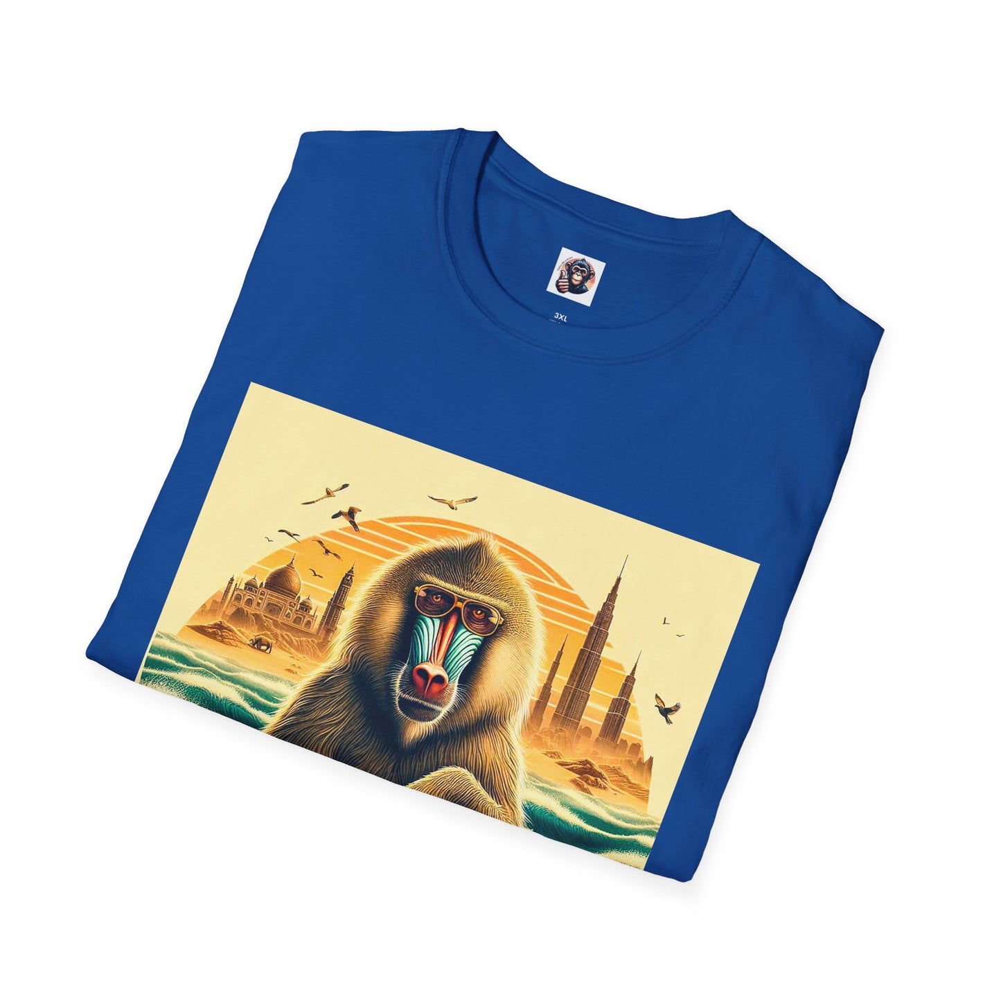 Baboon surfer T-Shirt Printify