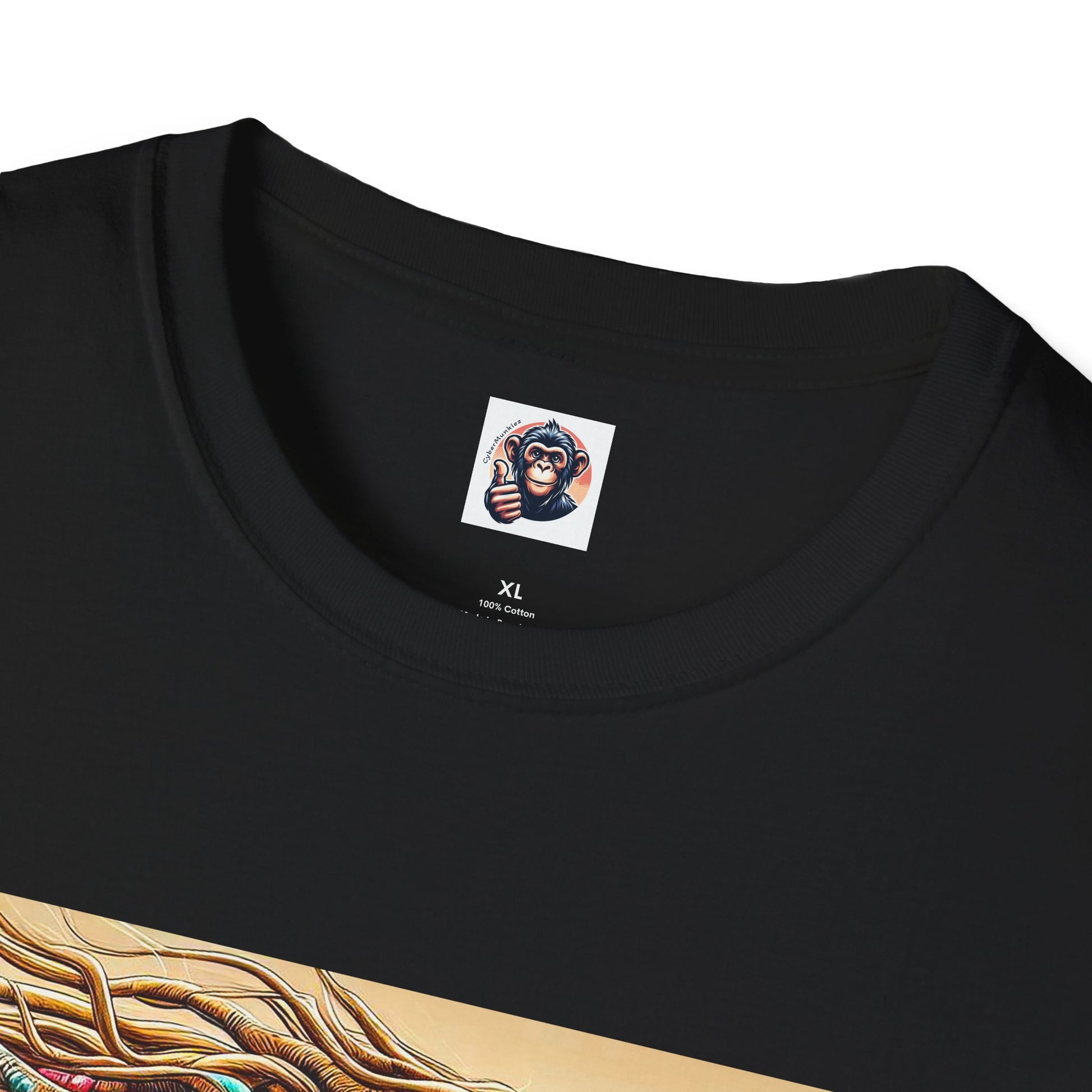 Capuchin Monkey warrior king surfer T-Shirt Printify