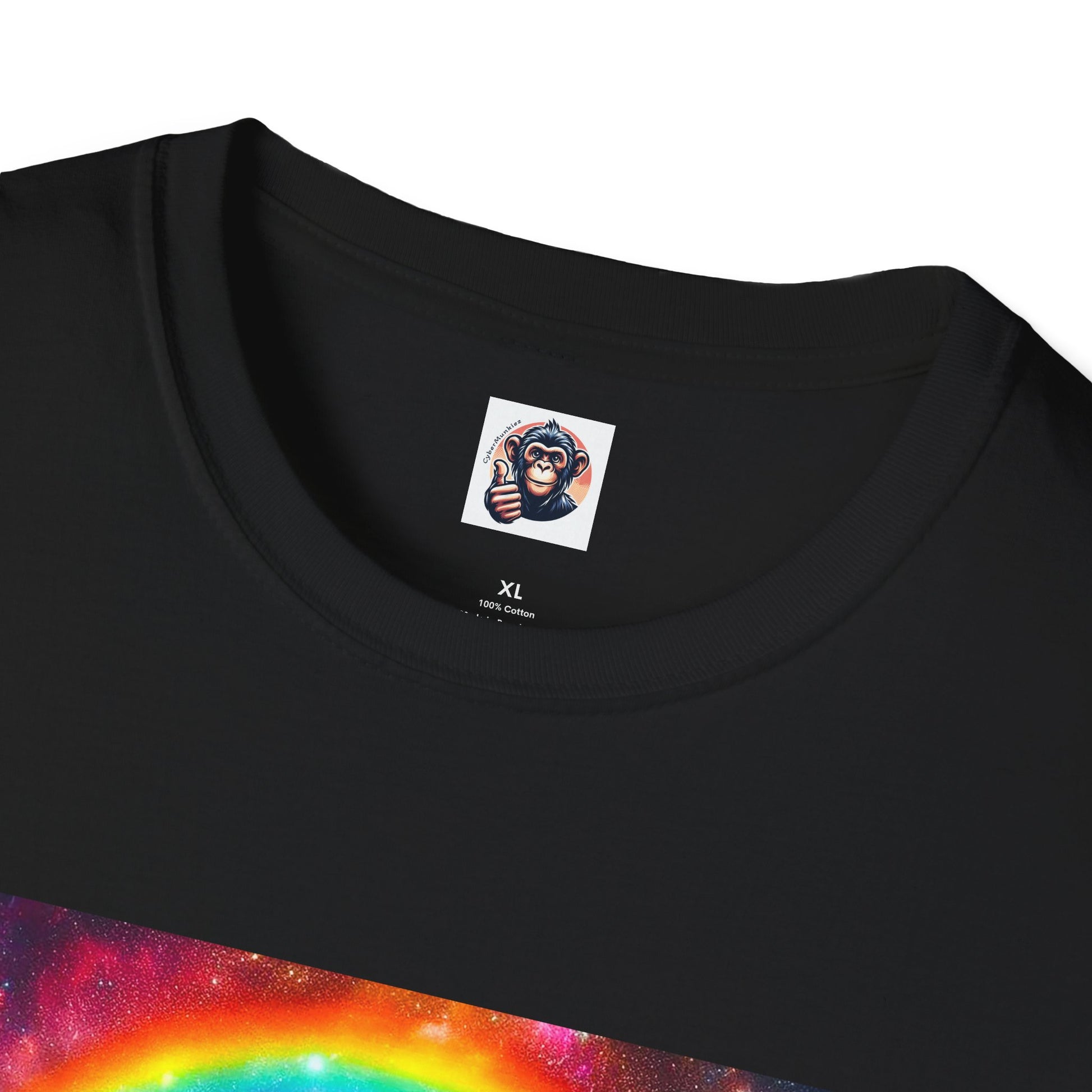 Capuchin Monkey rainbow bridge T-Shirt Printify