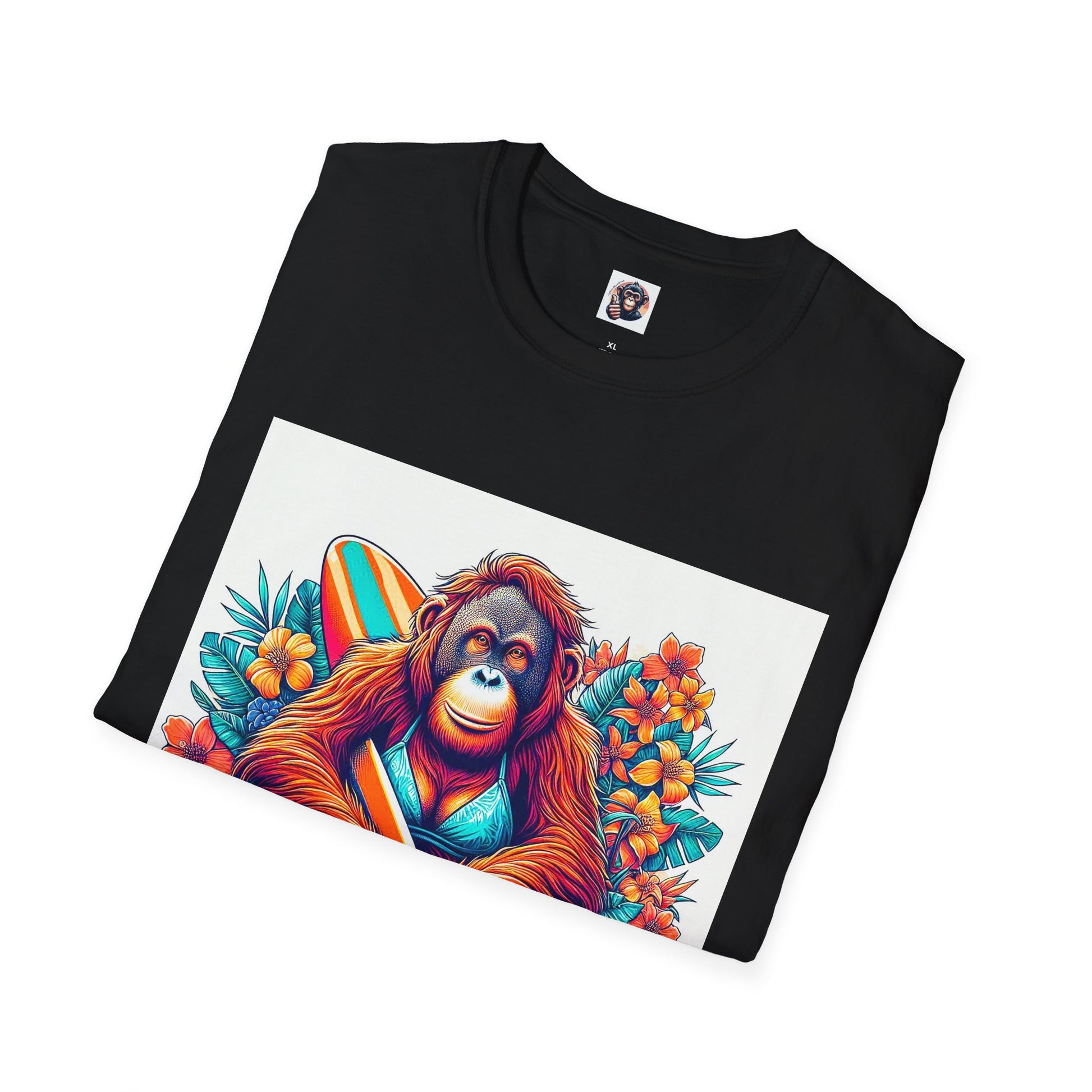 Orangutans surfing T-Shirt Printify