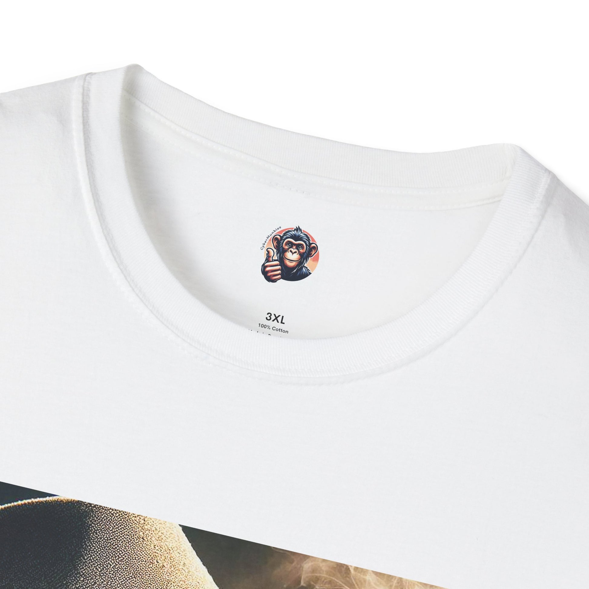 Capuchin Monkey cigar smoker T-Shirt Printify