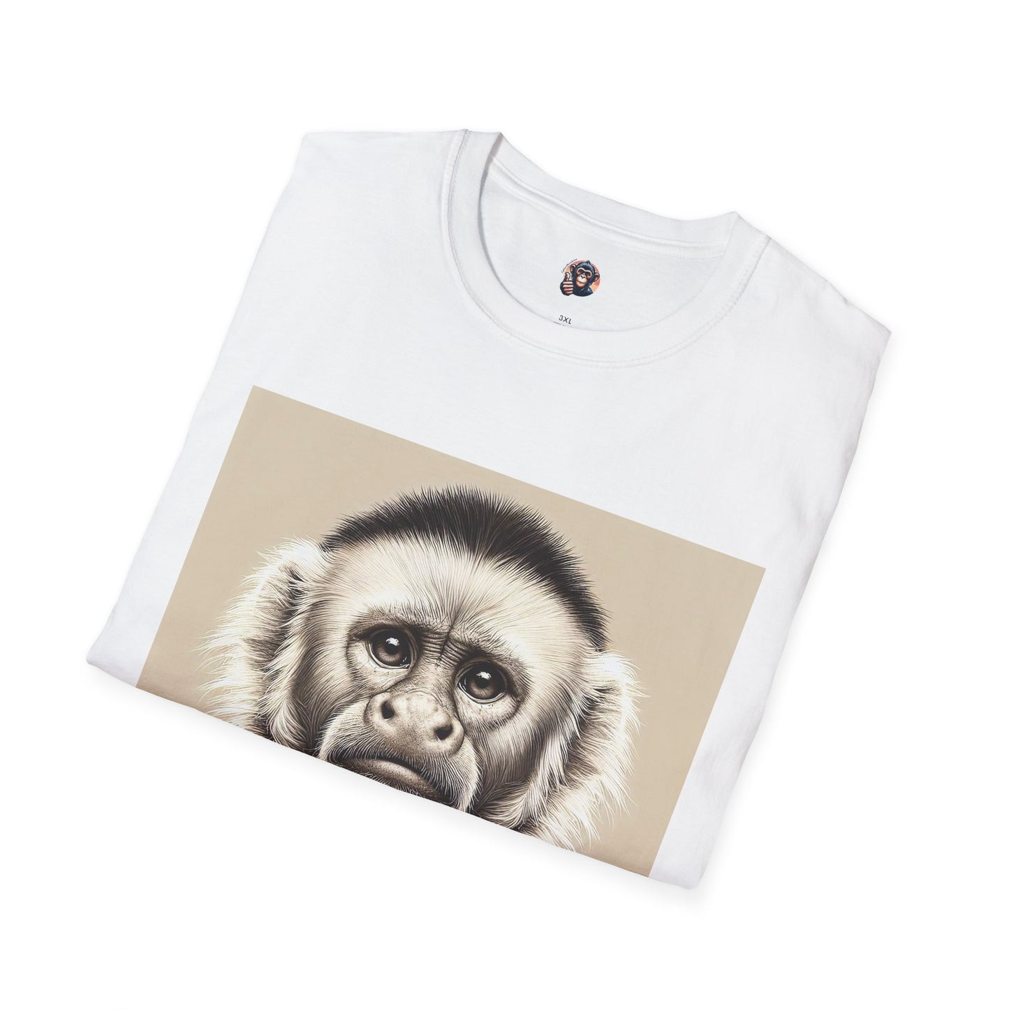Capuchin Monkey business man T-Shirt Printify