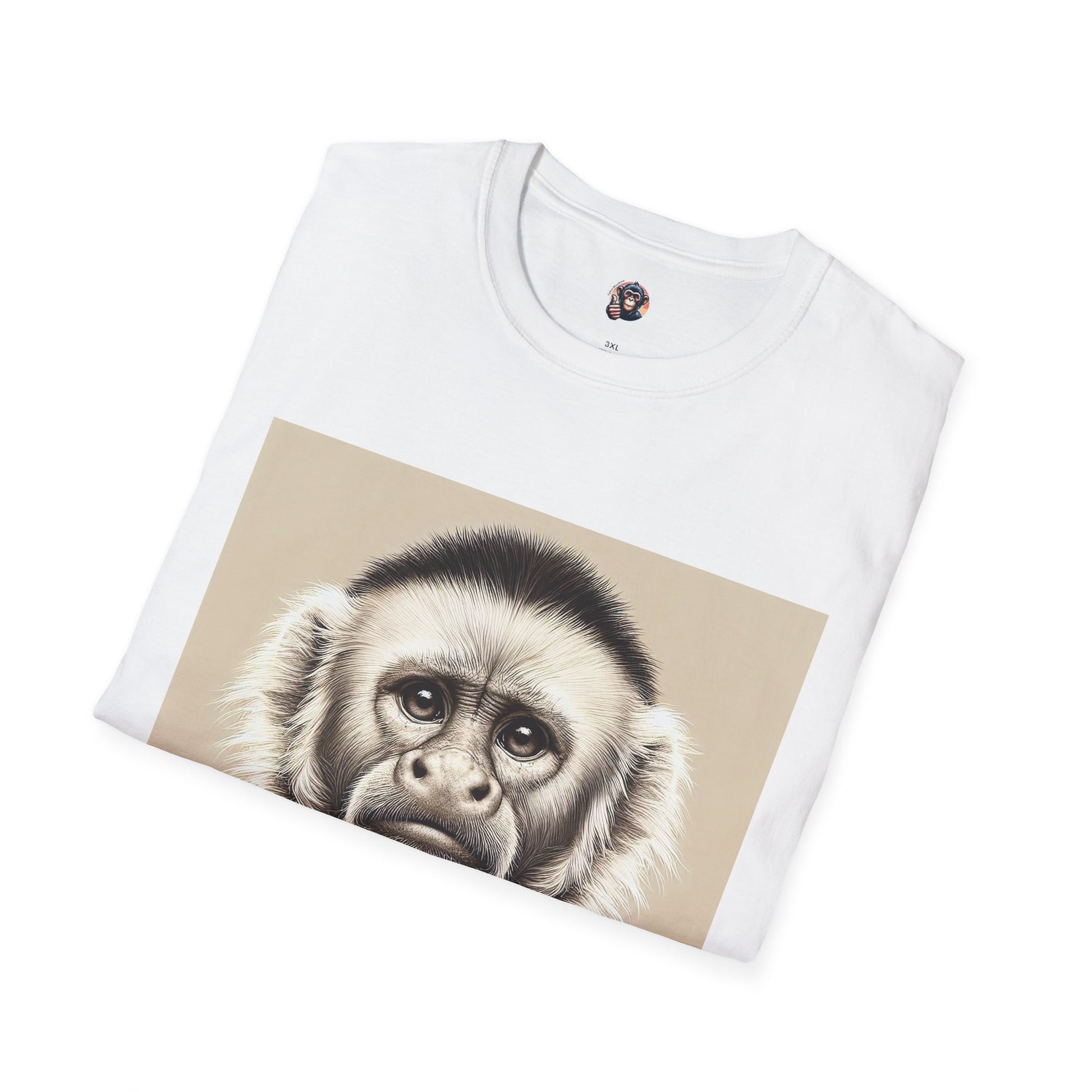 Capuchin Monkey business man T-Shirt Printify